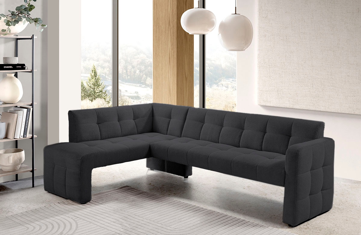exxpo - sofa fashion Essbank »Barista, bequem und elegant, hohe Bodenfreiheit,« Eckbank Barista bequem und elegant, hochwertige Detailverarbeitung