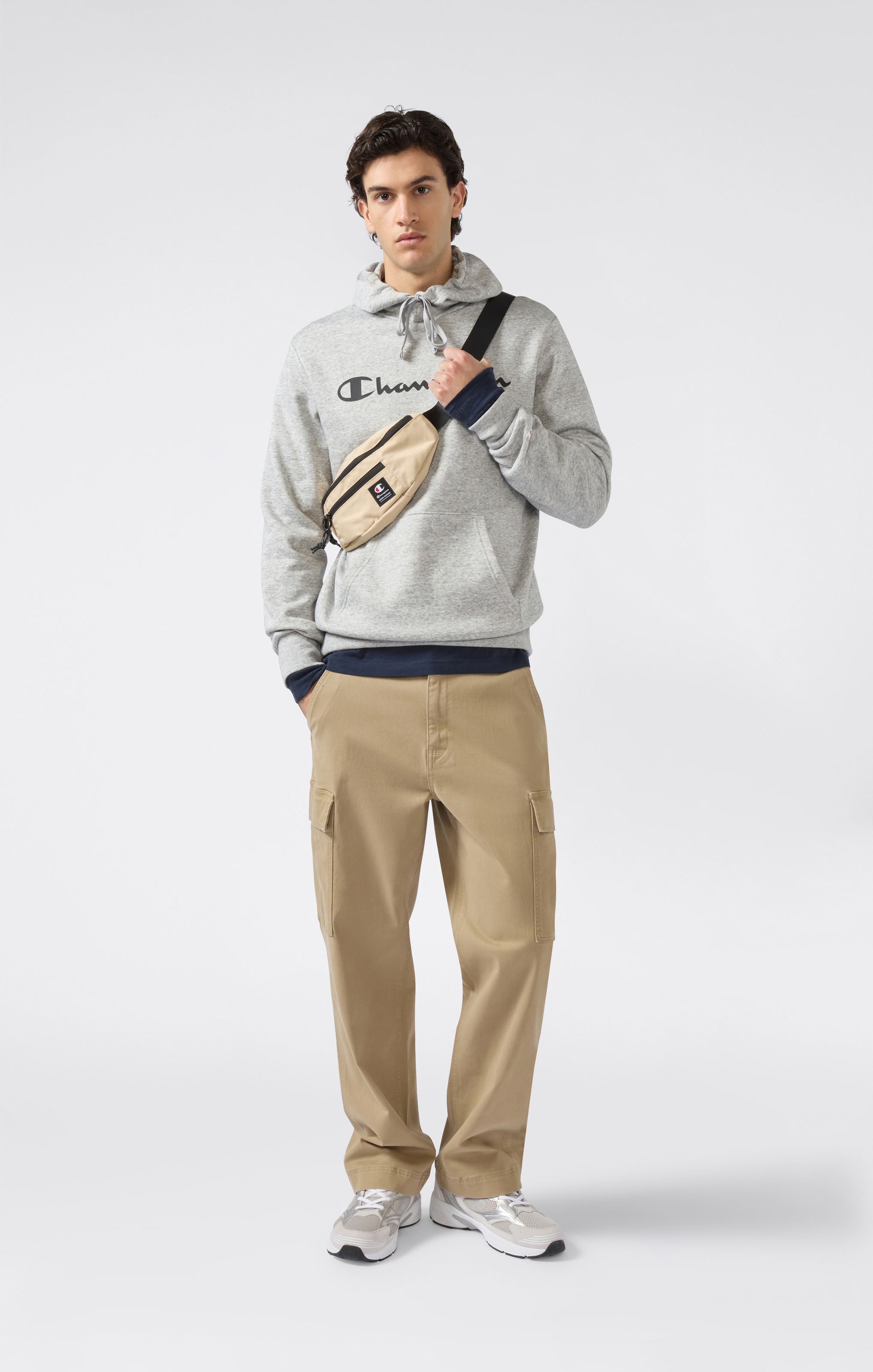 Champion Sweat à capuche »BASICS Fleece Hoodie Large Logo«, 1 cuis
