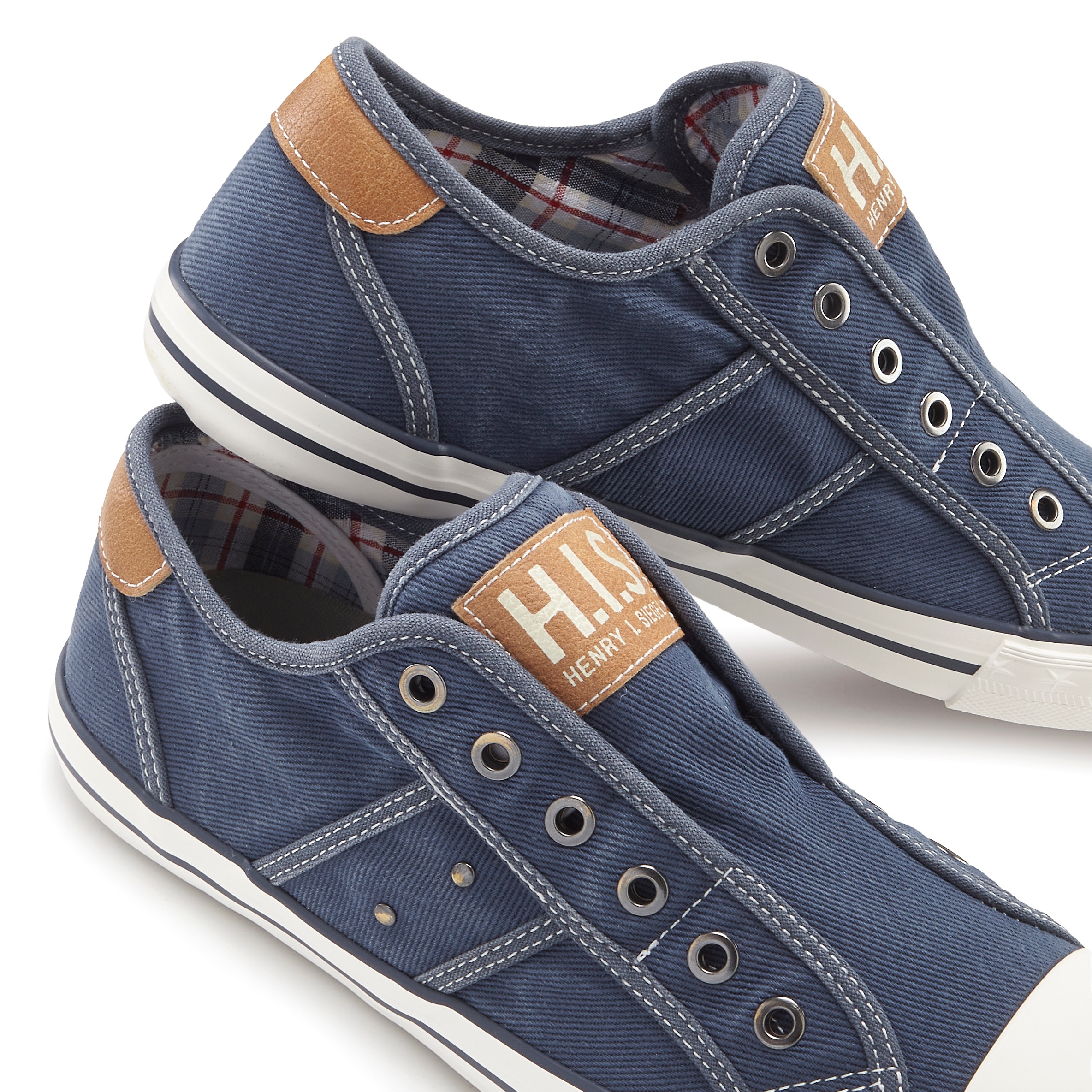 H.I.S Sneakers »Textilschuh, Stoffschuh, Turnschuh, Halbschuh, Freizeitschuh, Slipper«  NOUVEAU baskets slip-on en textile doux, unisexe