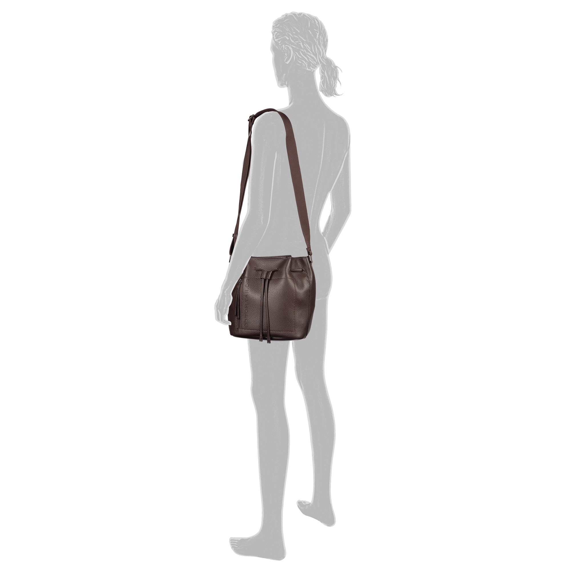 TOM TAILOR Sac à main »Analisa« Sac à épaule pour femme, formes claires et motif de logo perforé, look moderne