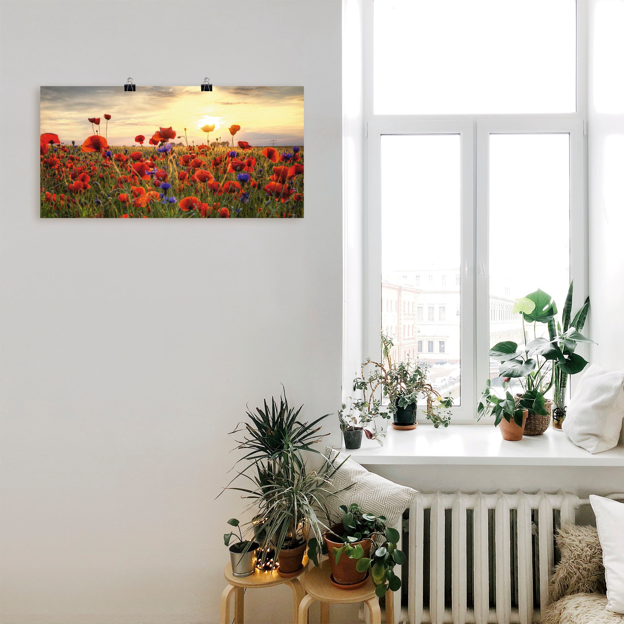 Artland Wandbild »Mohnblumen« Blumen 1 Stk. tlg. als Alubild, Leinwandbild, Poster in verschied. Grössen