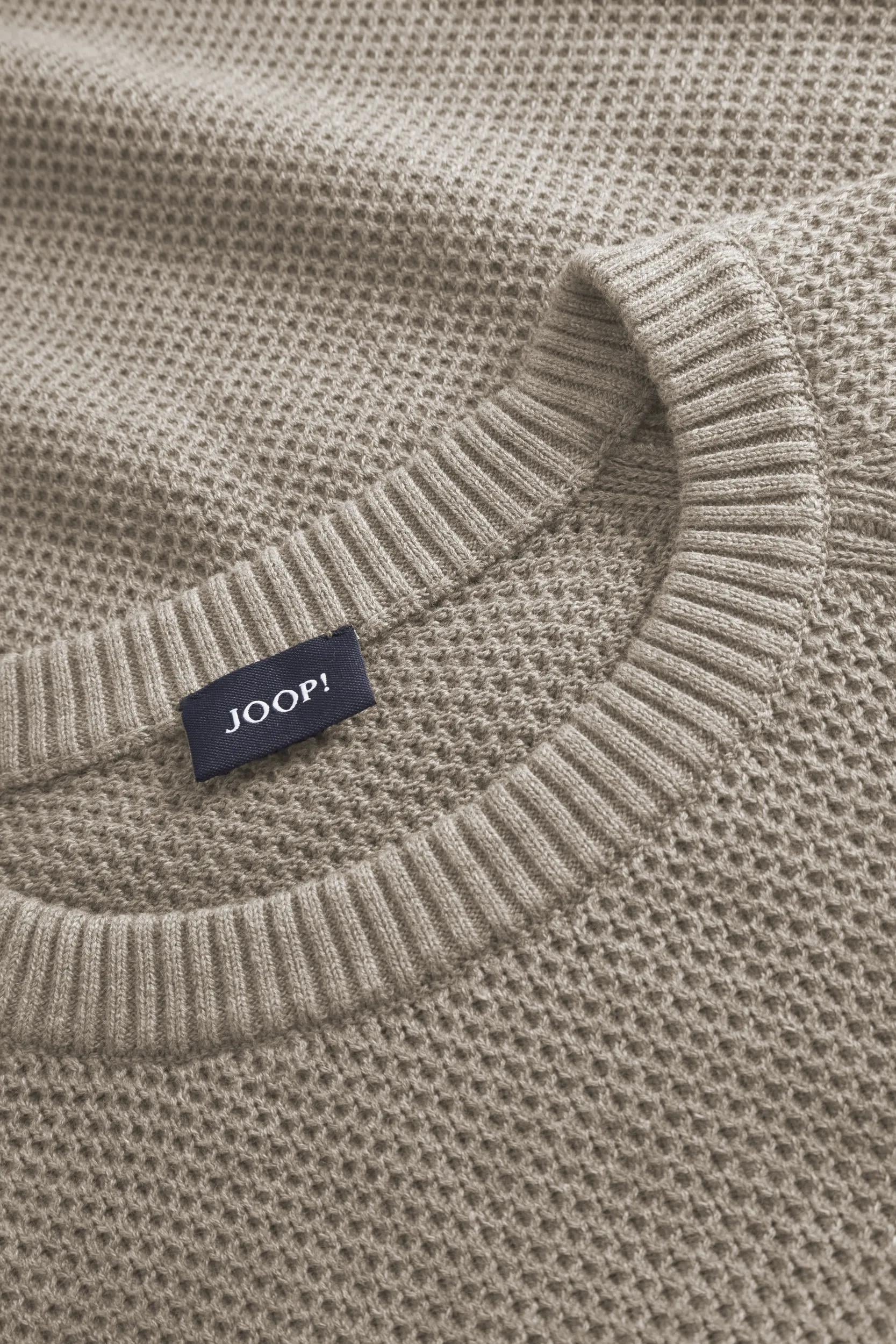 JOOP! Rundhalspullover »Nadion« Modern fit, modische Strickstruktur