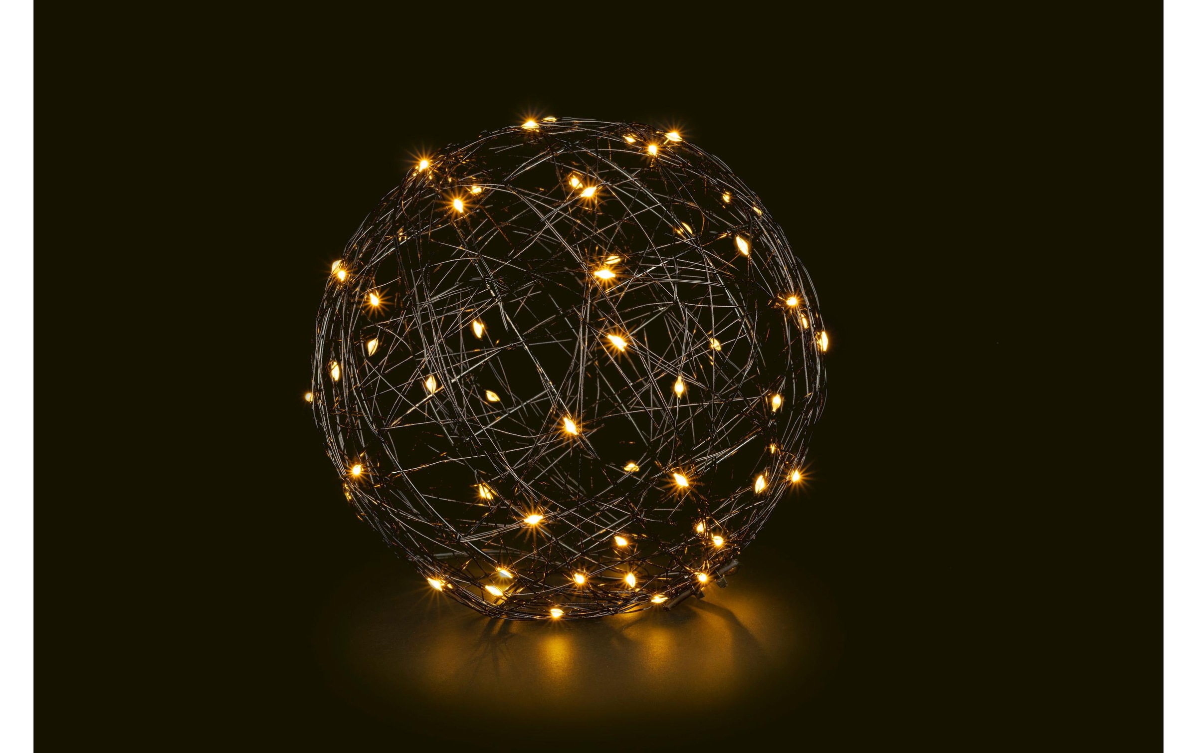 STT LED Dekofigur »Dekoration 3D Ball Nero M« Warmweiss