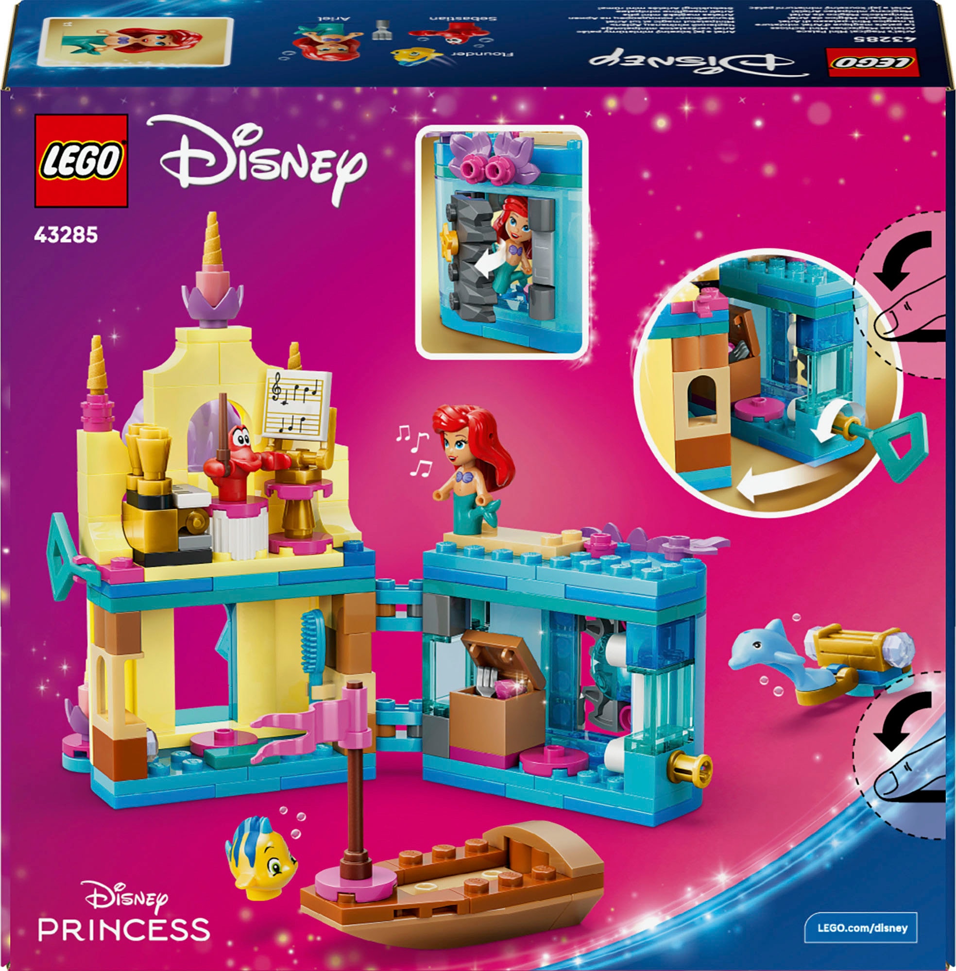 LEGO® Pions de construction »Arielles Magisches Mini-Schloss (43285), LEGO Disney Princess« Made in Europe