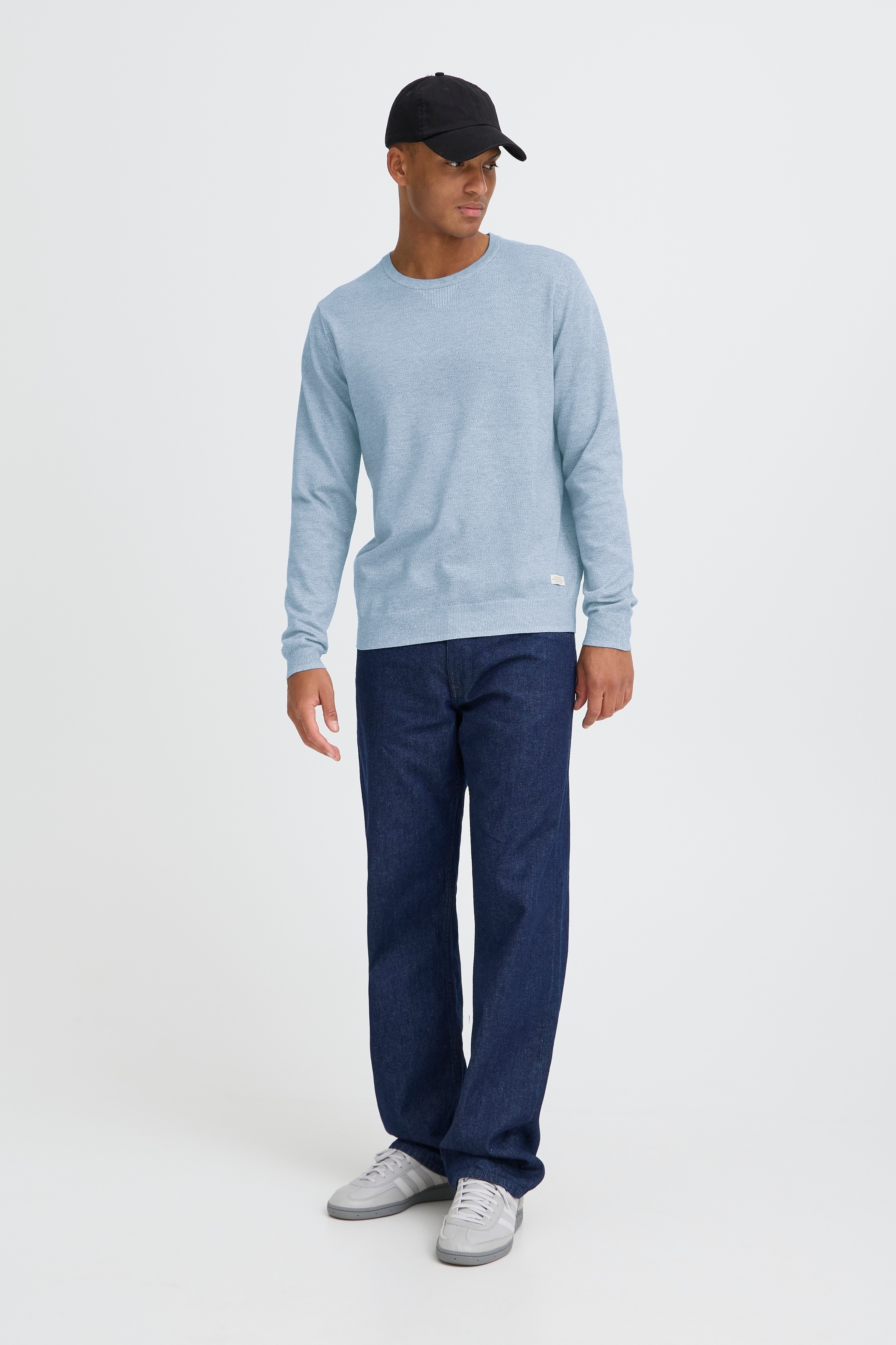 Blend Rundhalspullover »Pullover« Kunstfaser,