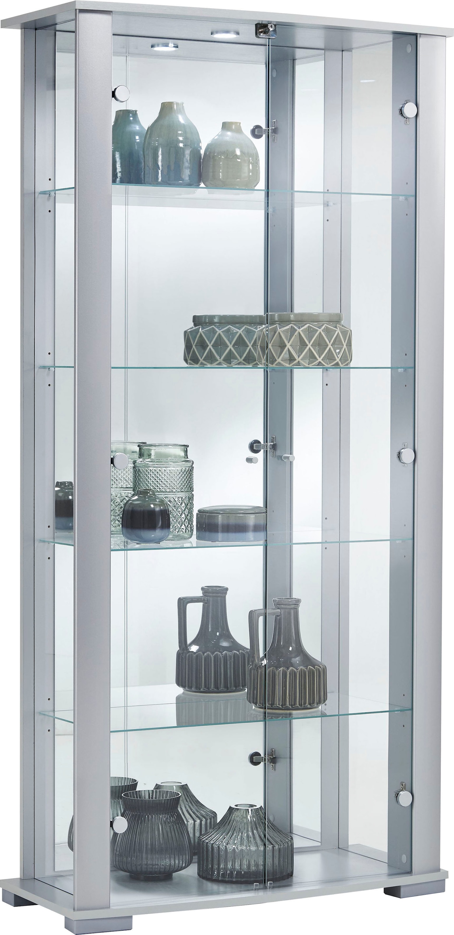 fif möbel Vitrine »STELLA« Standvitrine/Glasvitrine 2x Glastür,perfekt für Sammler,Sammlervitrine