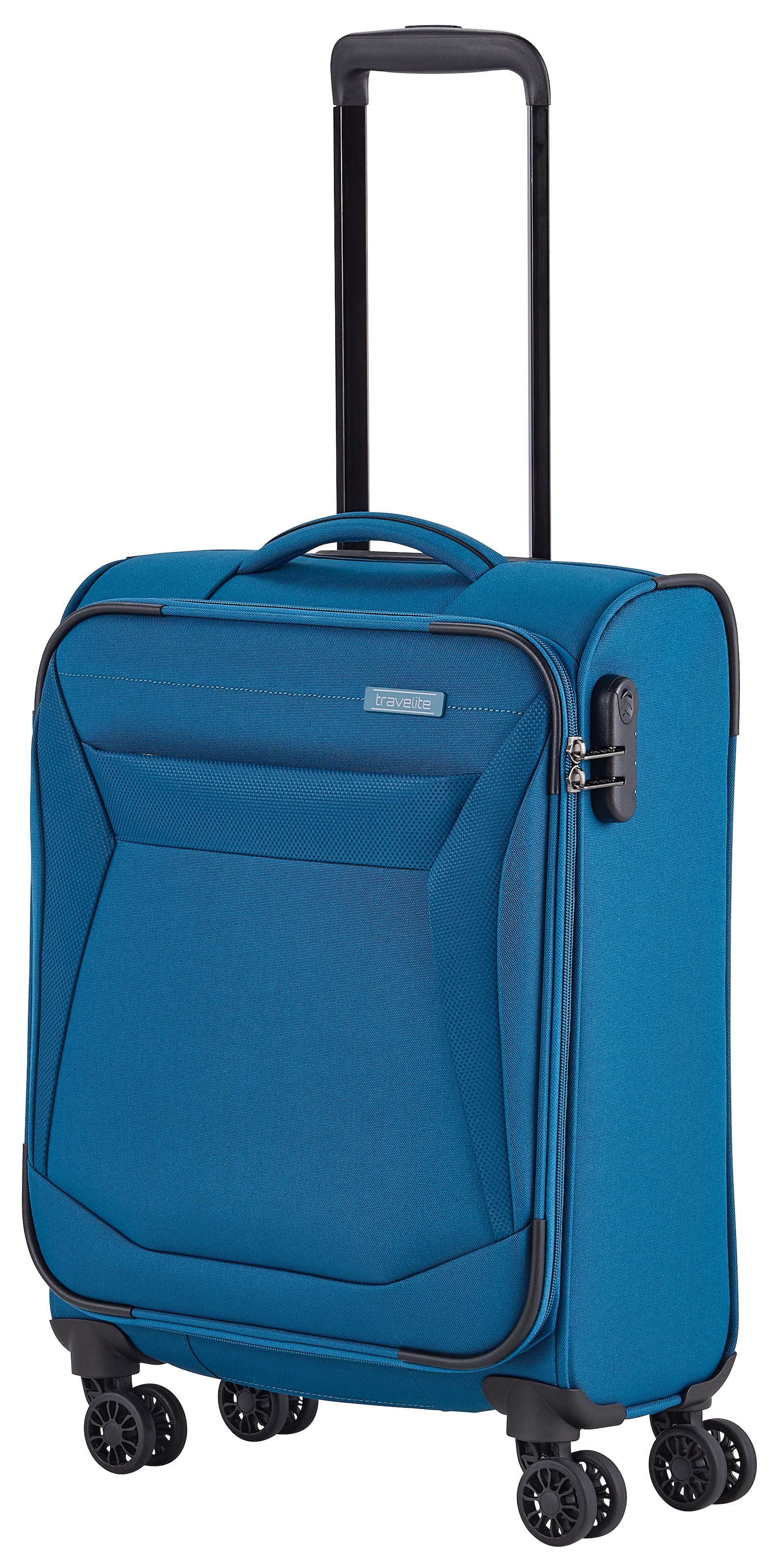 travelite Weichgepäck-Trolley »CHIOS Reisekoffer« 34 l 4 Rollen TSA-Schloss – flexibles Reisegepäck