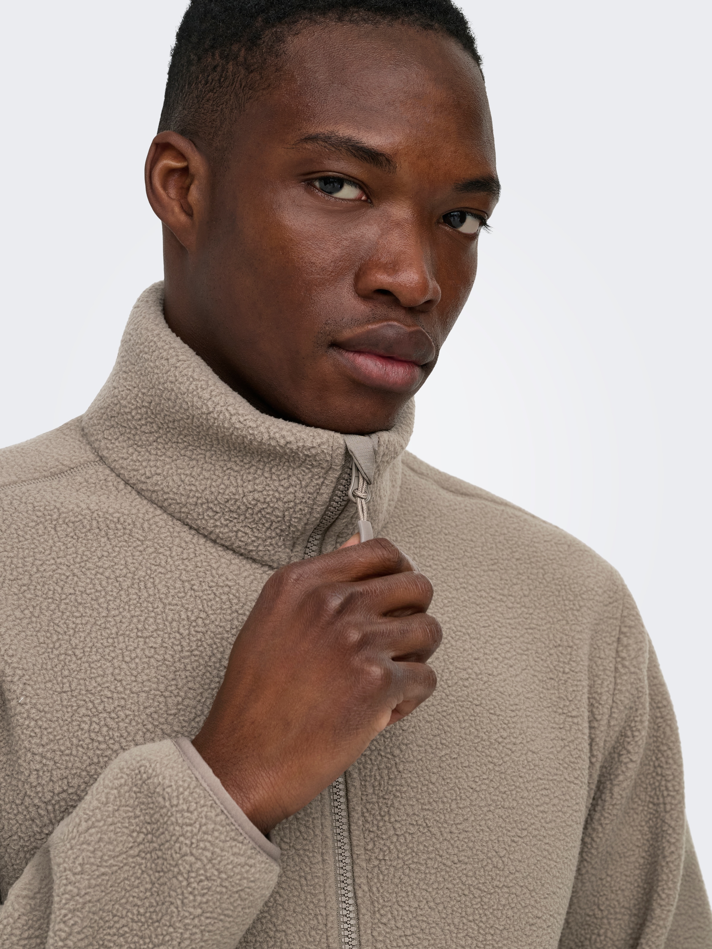 ONLY & SONS Fleecejacke »ONSJASON PRTC FLEECE JACKET OTW NOOS« Polyester, regular fit
