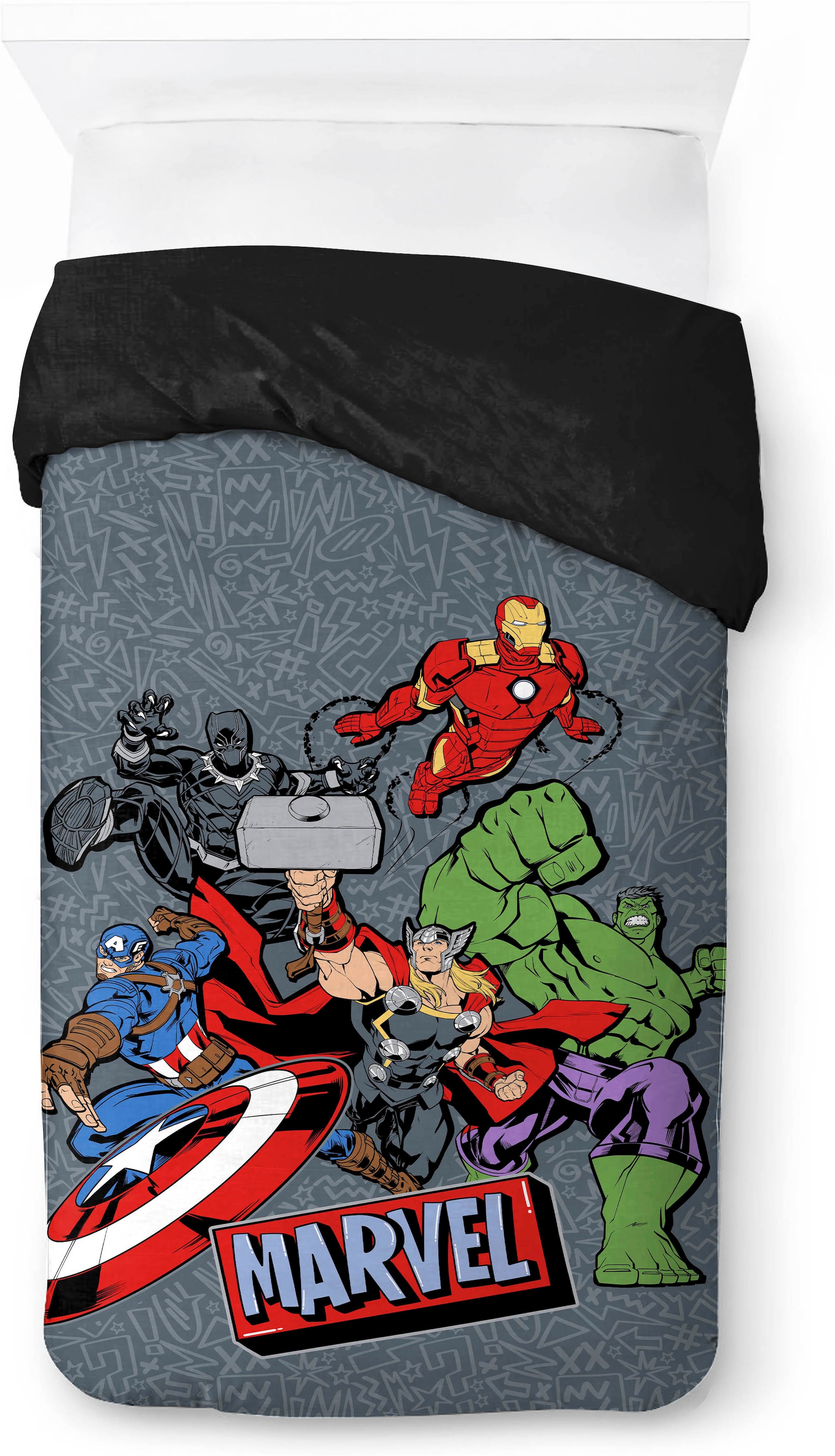 MARVEL Linge de lit pour enfants »Avengers Don't Sweat« 2 100% coton