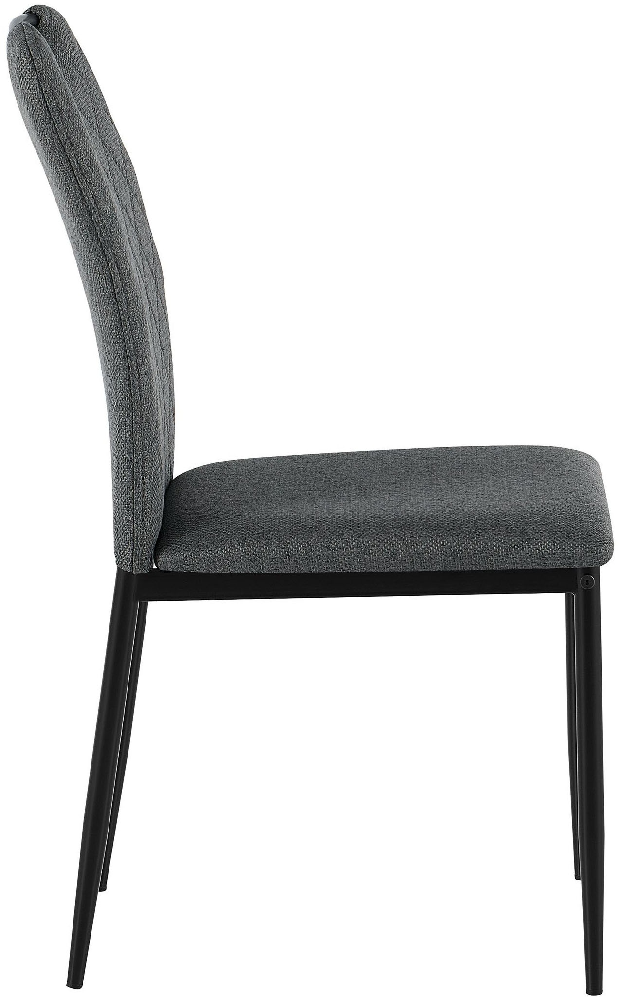 GOODproduct Chaise de salle à manger »Rom« (Ensemble) 2 cuisbequemer Stuhl mit hochwertigem Stoffbezug und Griff im Rücken