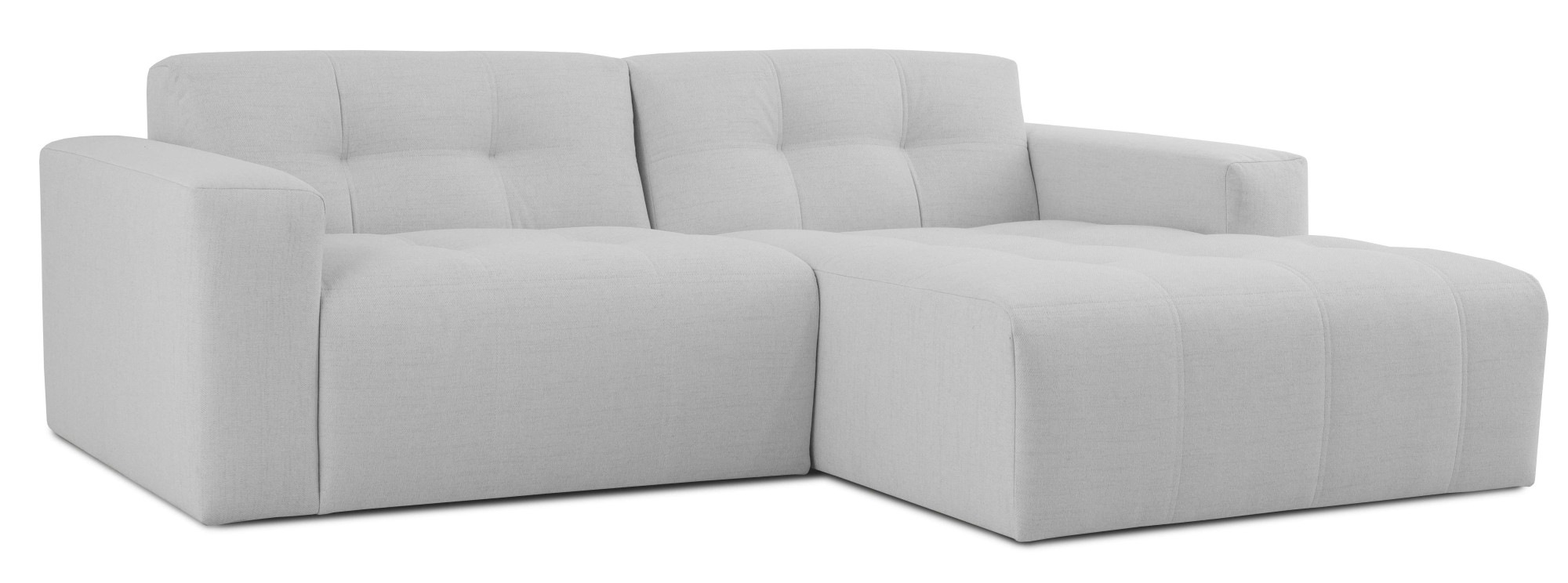 GOODproduct Ecksofa »Tapley« Breite 221 cm,Boucle, Struktur fein, mit Knopfsteppung, bodentief