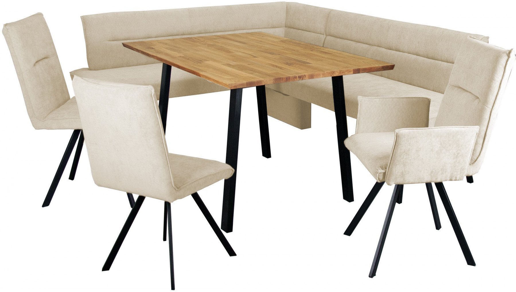 GOODproduct Chaise à 4 pieds »Sava« (Set) 2 cuisMetallgestell