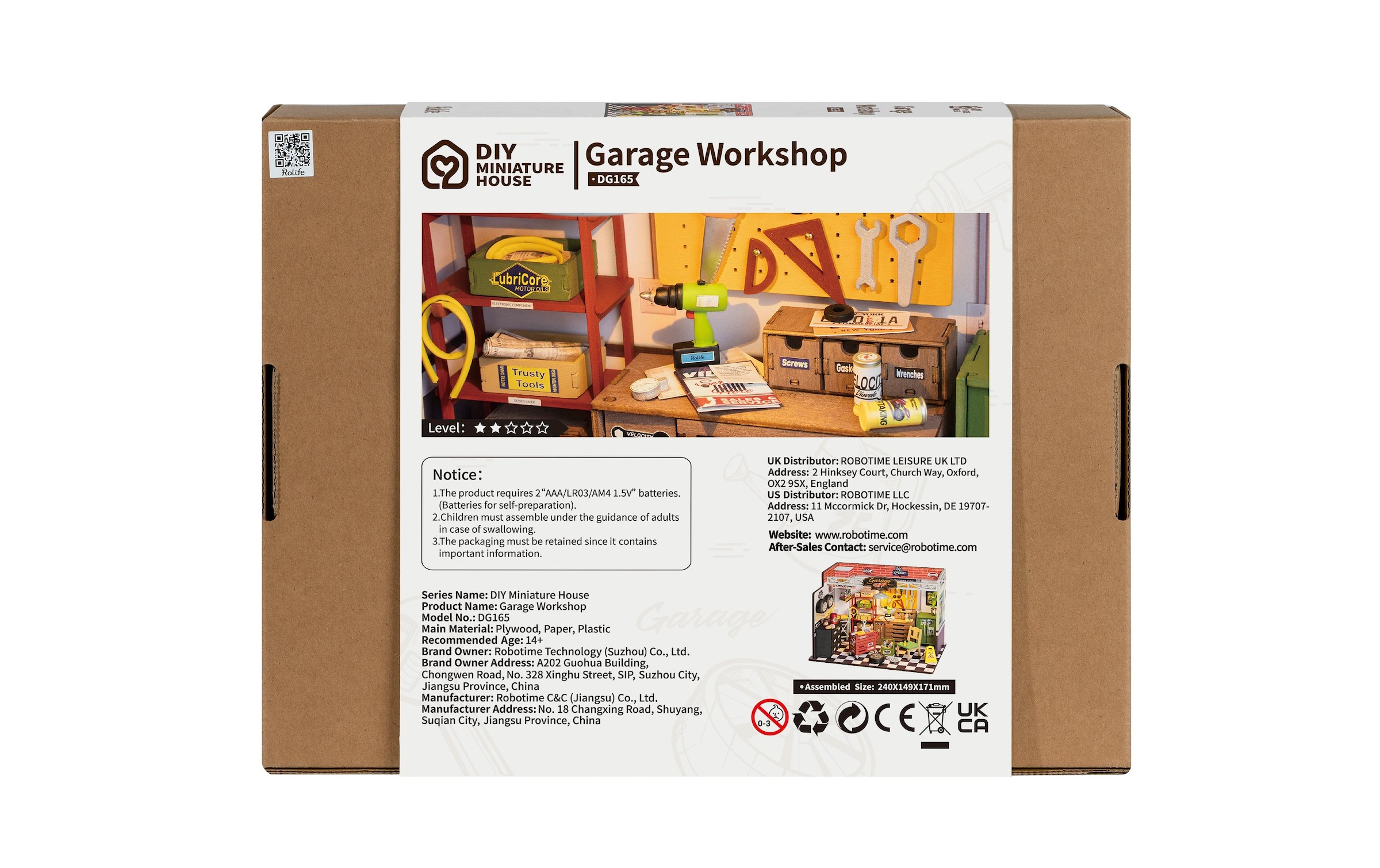   Modellbausatz »RoboTime Garage Workshop 157-teilig«