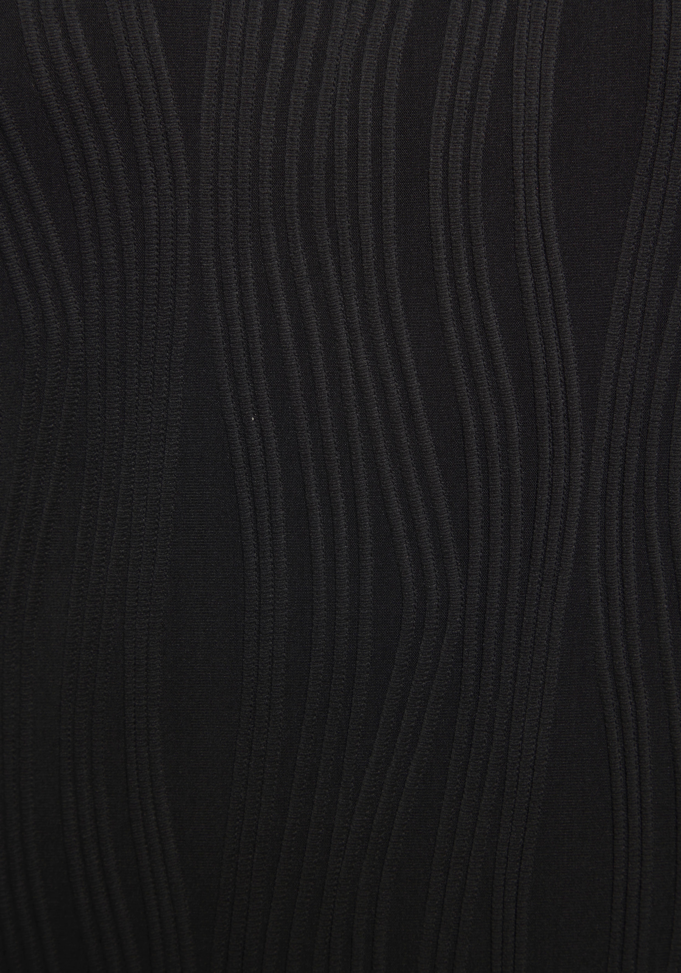 LASCANA Robe midi mit Strukturmuster, enges Kleid, figurbetont