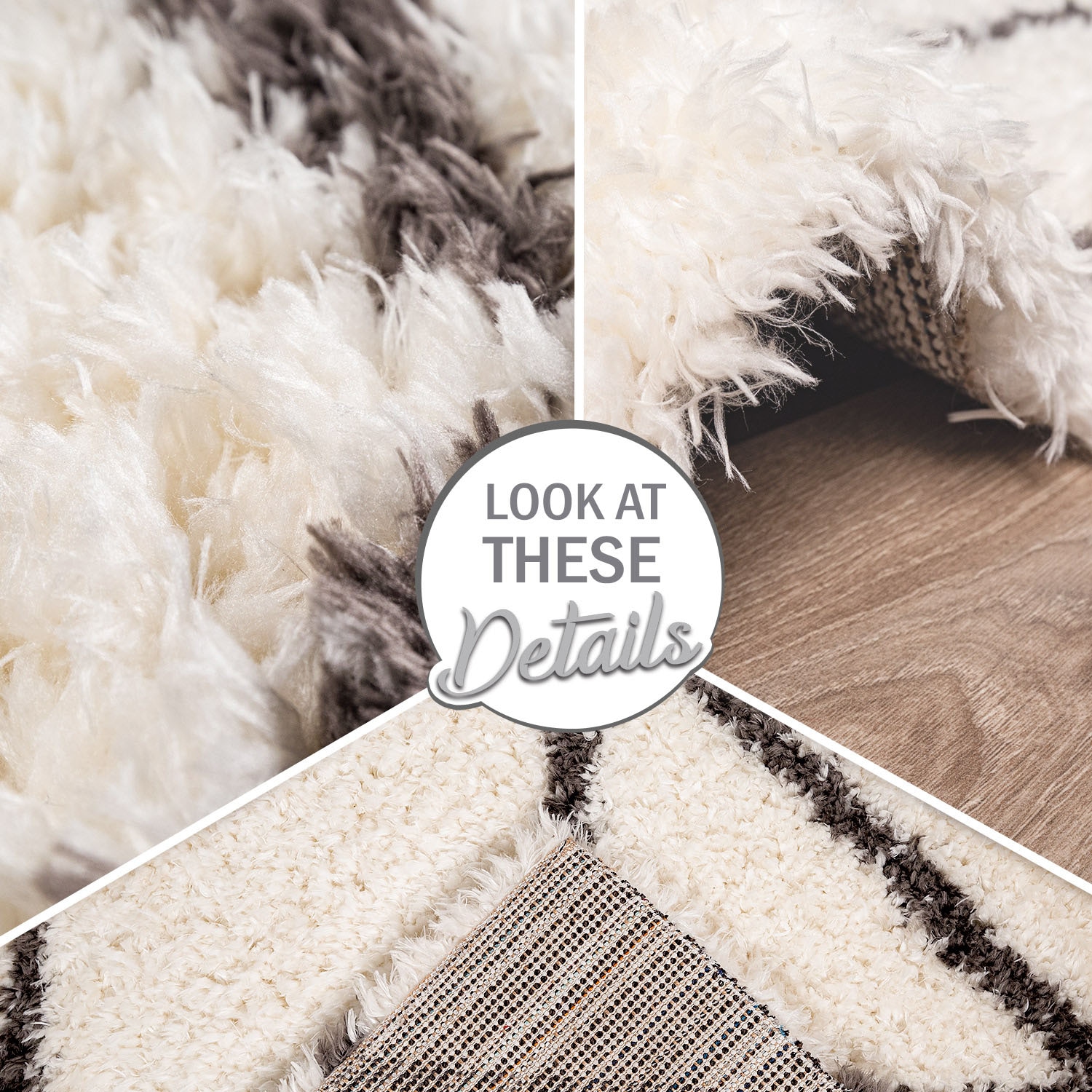 Paco Home Tapis à poils longs »Maghreb  78« Rectangulaire 44 mm Höhe modernes Design, weich und flauschig