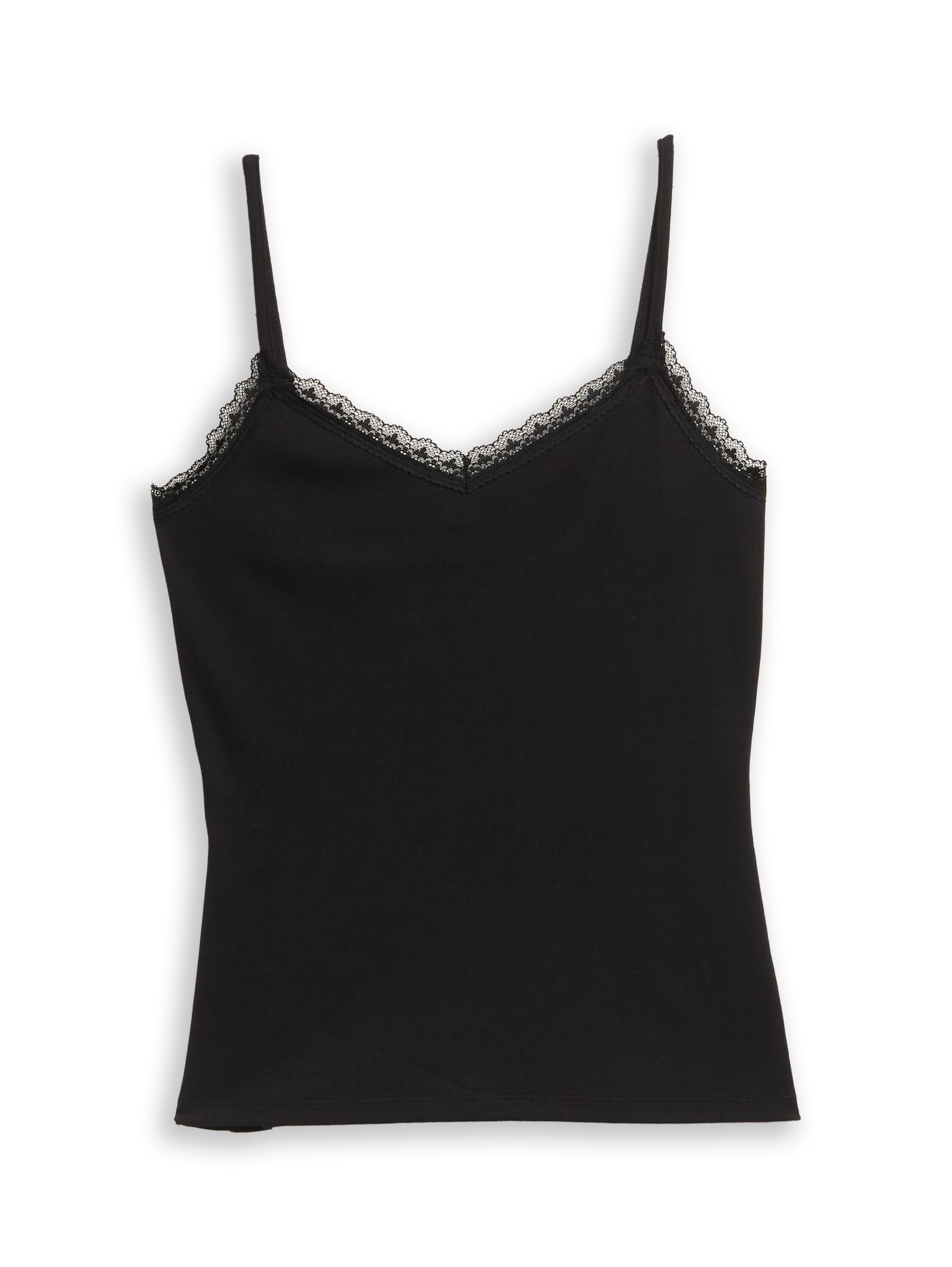 TOM TAILOR Denim Top à bretelles spaghetti top d'été avec dentelle