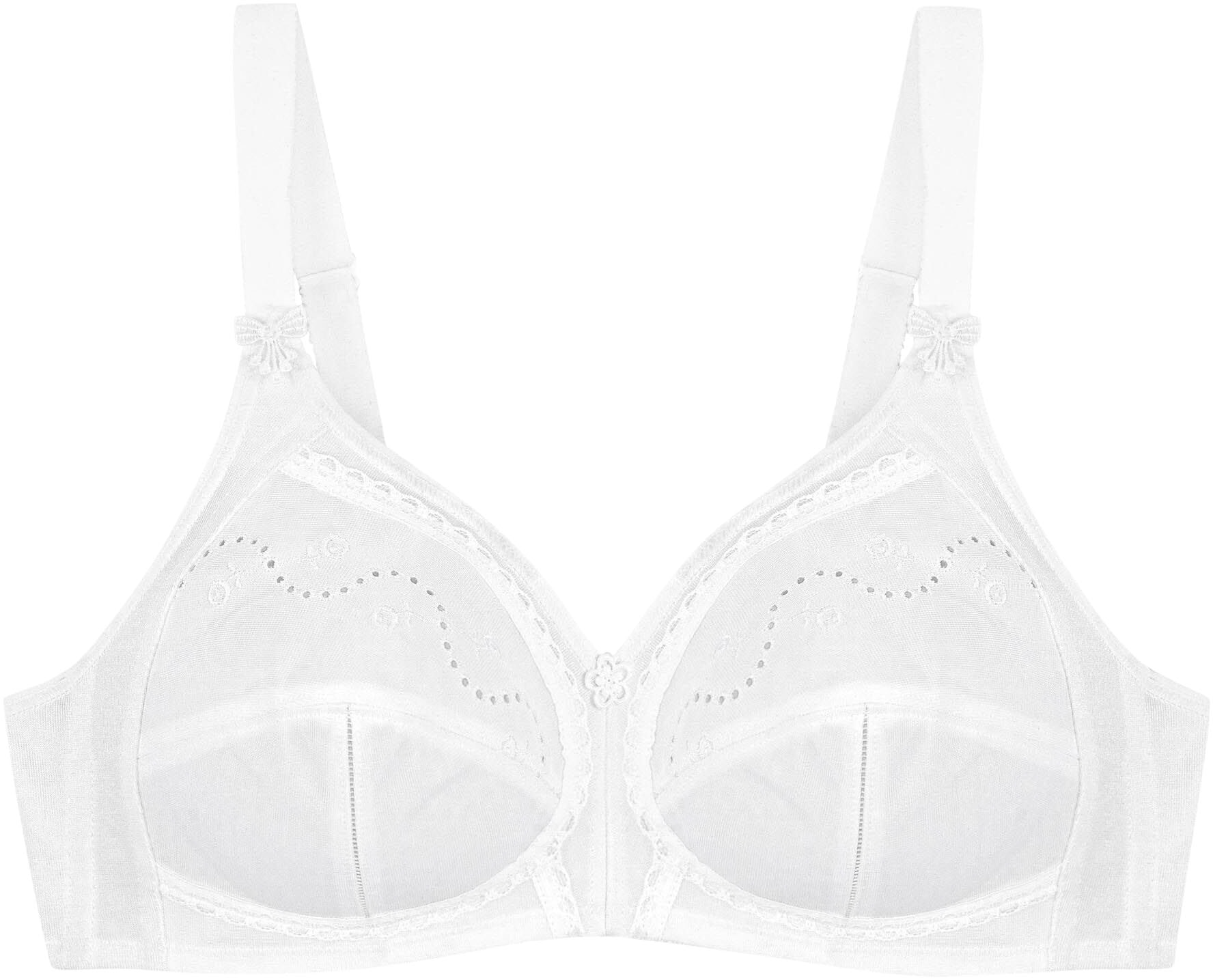 Triumph Soutien-gorge sans armatures »Doreen + Cotton 01 N« 1 cuis mit zarter Lochstickerei