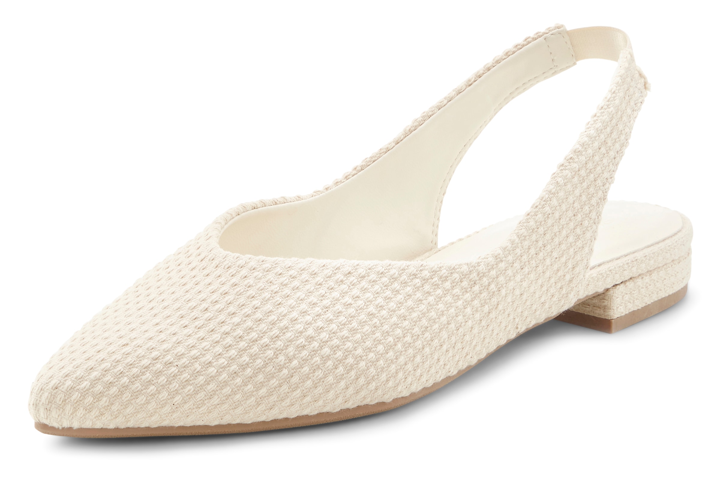 LASCANA Ballerine »Sling-Ballerina, Sandale,«  mit elastischem Riemchen aus Textil VEGAN