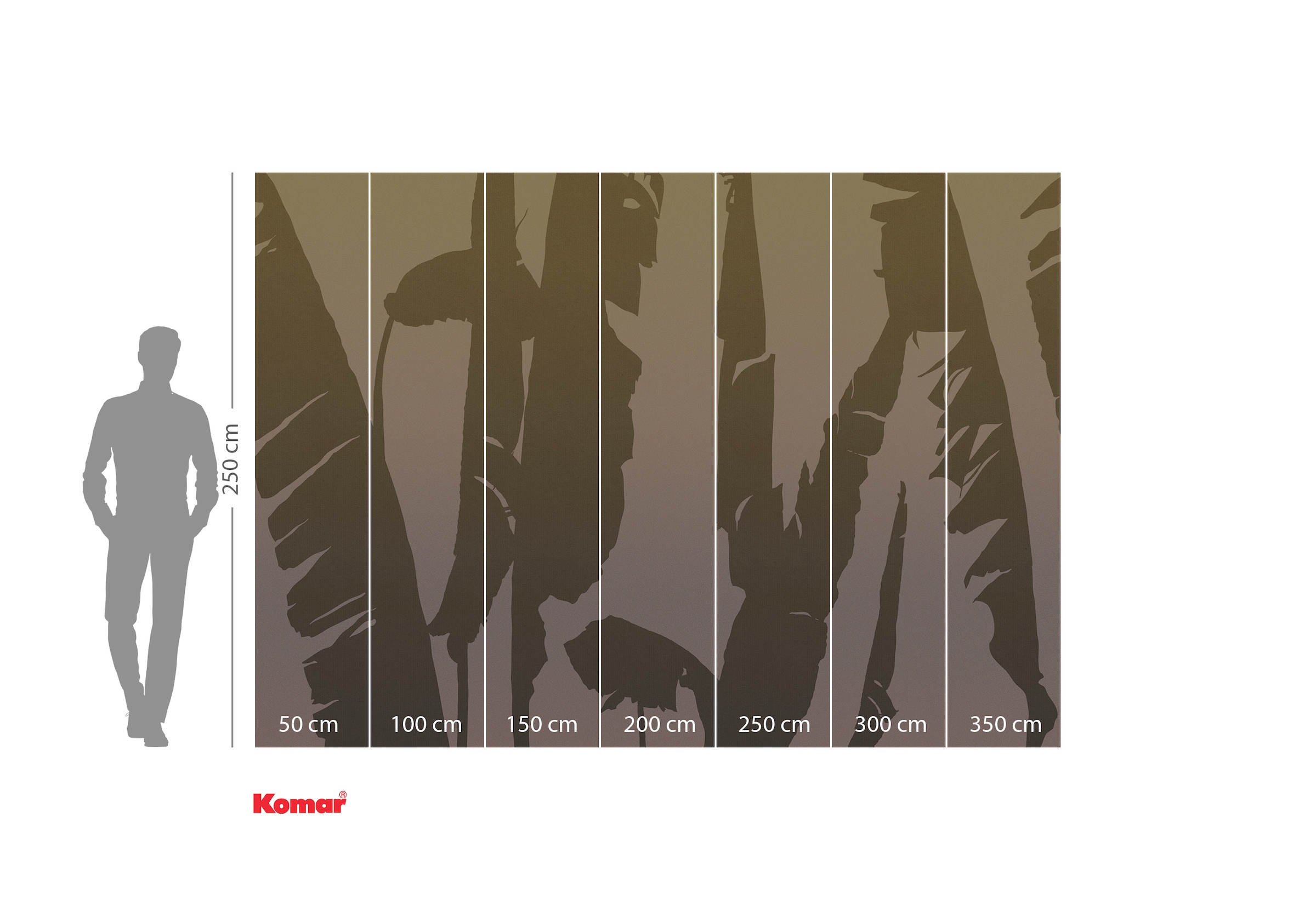 Komar Fototapete »Komar Vlies Fototapete - Bahama Bananas - Grösse 350 x 250 cm« bedruckt glatt