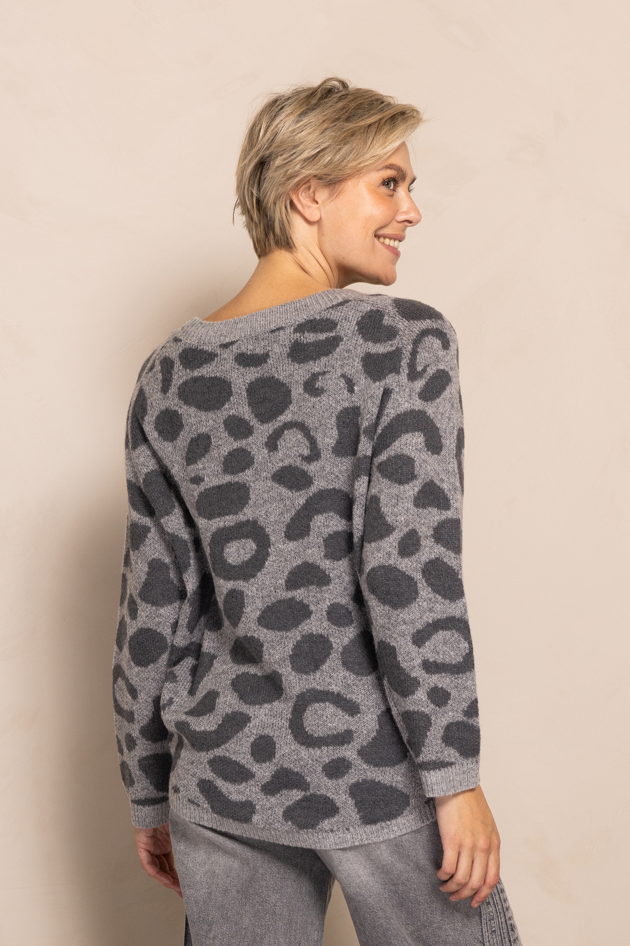 Zhrill Strickpullover »ZHISABELLA« Leoparden Muster, Regular Fit