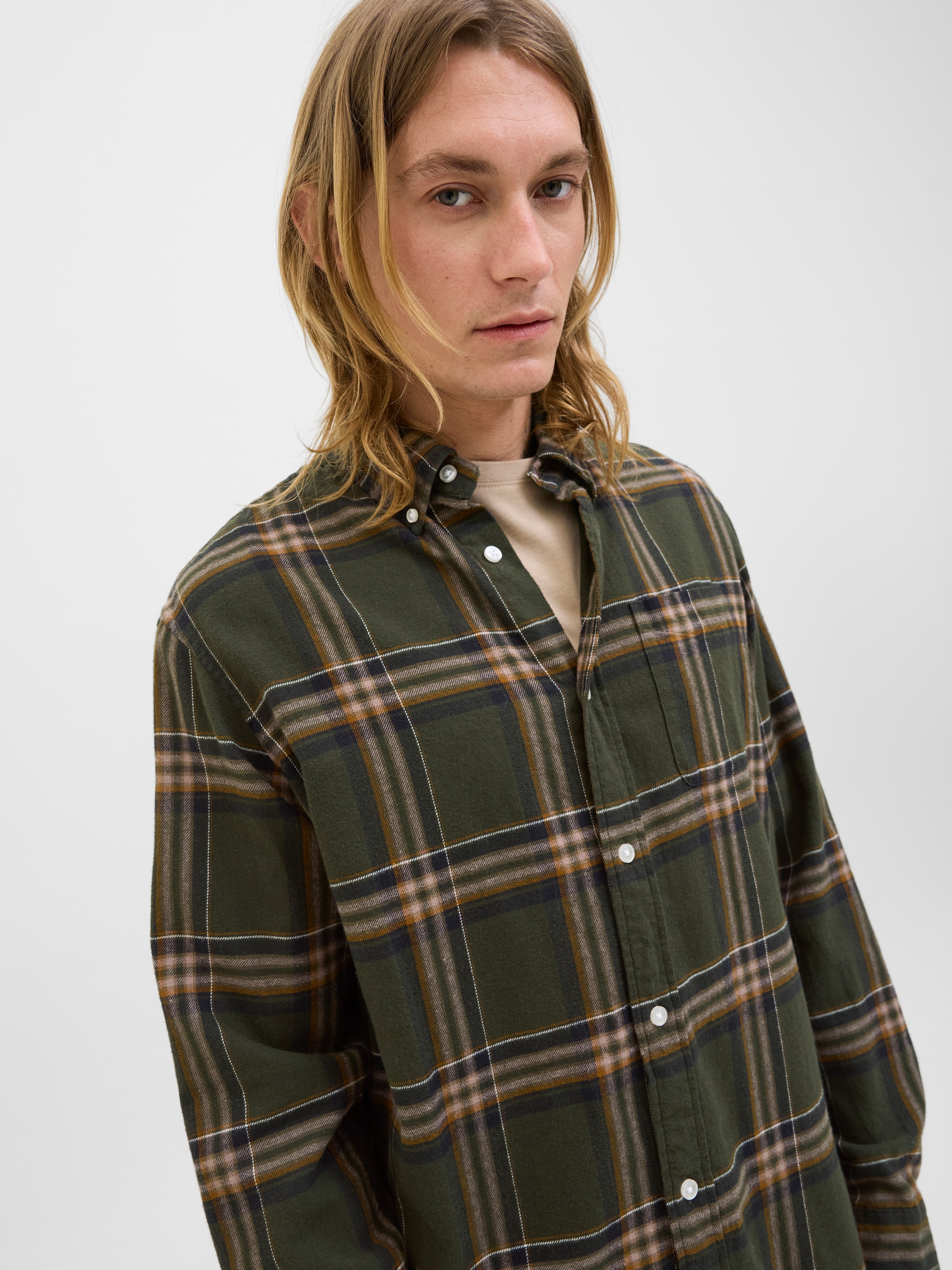 Jack & Jones Langarmhemd »JJECLASSIC FLANNEL CHECK SHIRT LS SN«