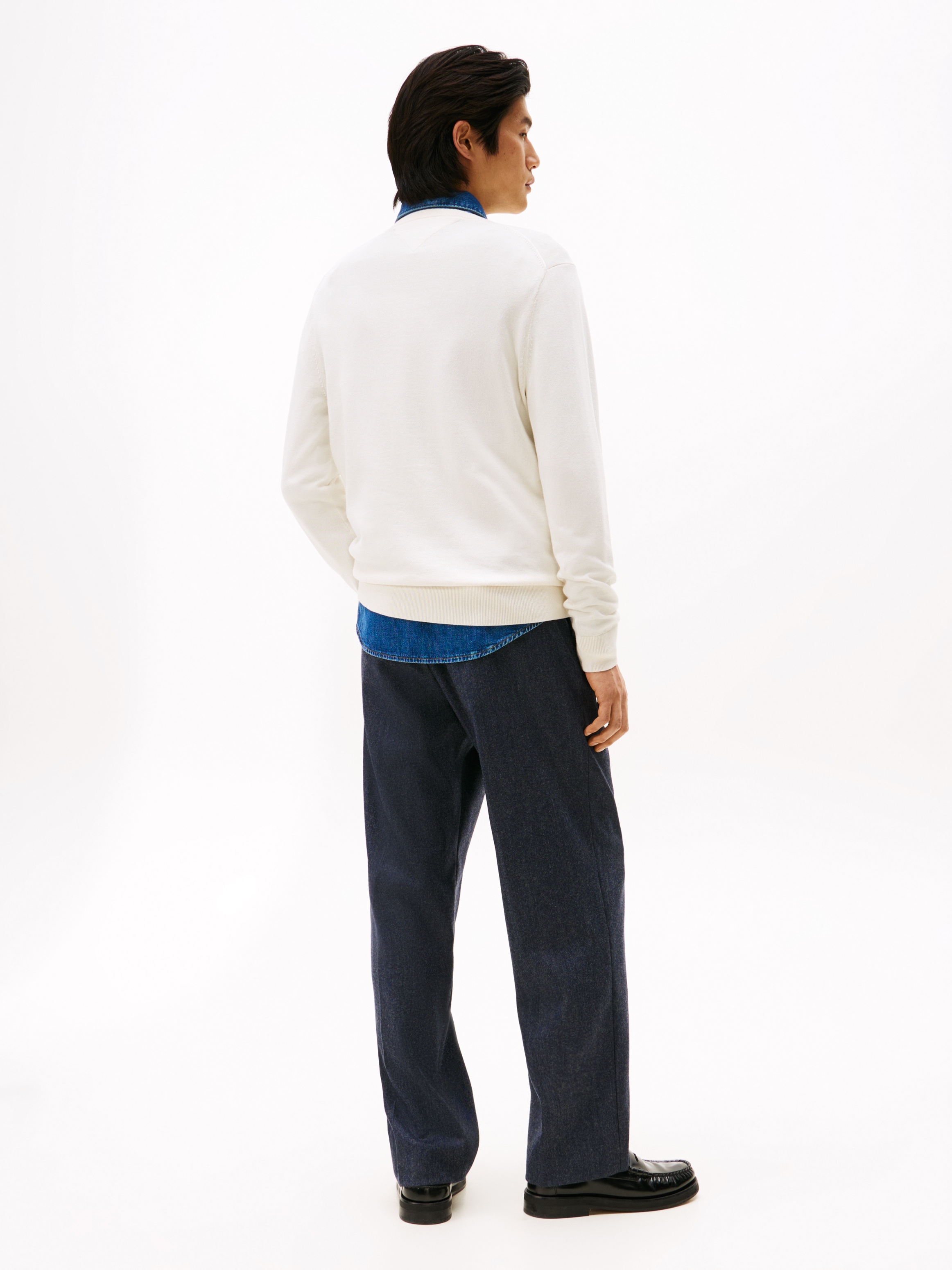 Tommy Hilfiger Pull à col rond »ESSENTIAL COTTON« Crewneck Regular Fit Premium Mode
