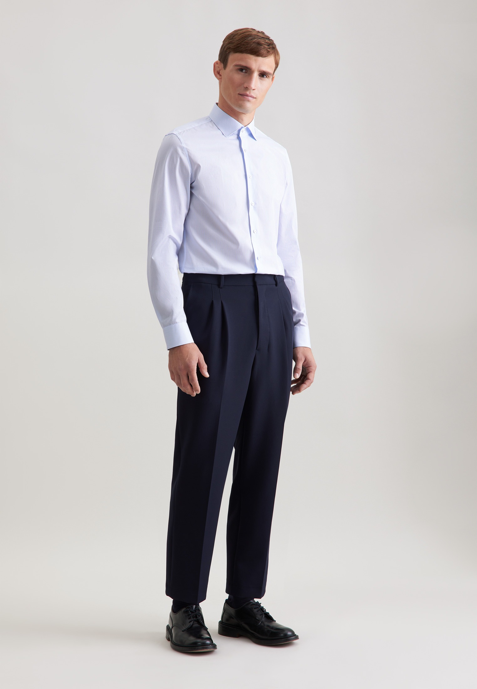 seidensticker Businesshemd »Schwarze Rose« Slim 1/1 Kentkragen Druck