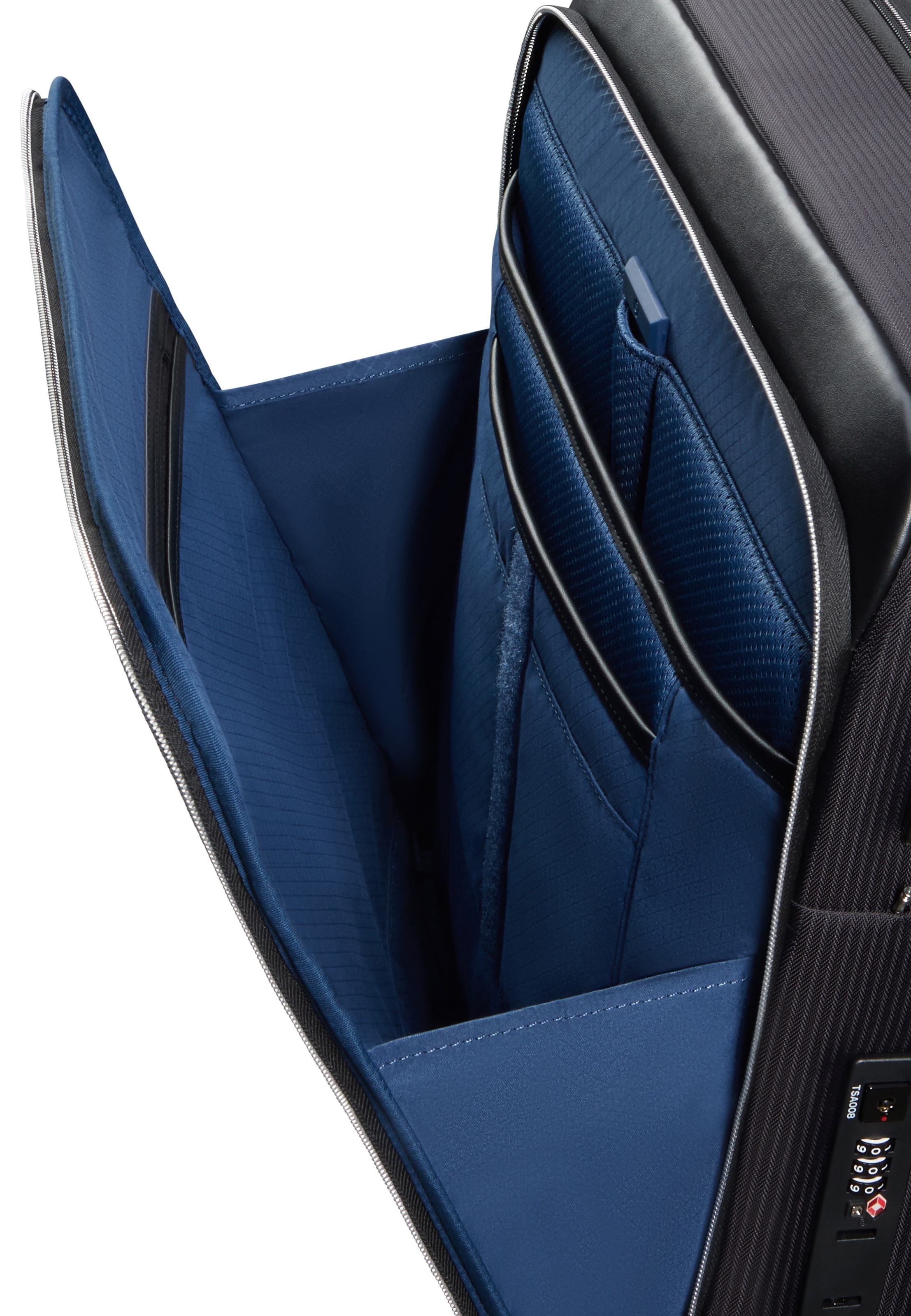 Samsonite Trolley à bagages souples »SPLENDIX, verschiedene Grössen« 42 litre 4 Rollen extension de volume, avec sangles de compression et compartiments à fermeture éclair