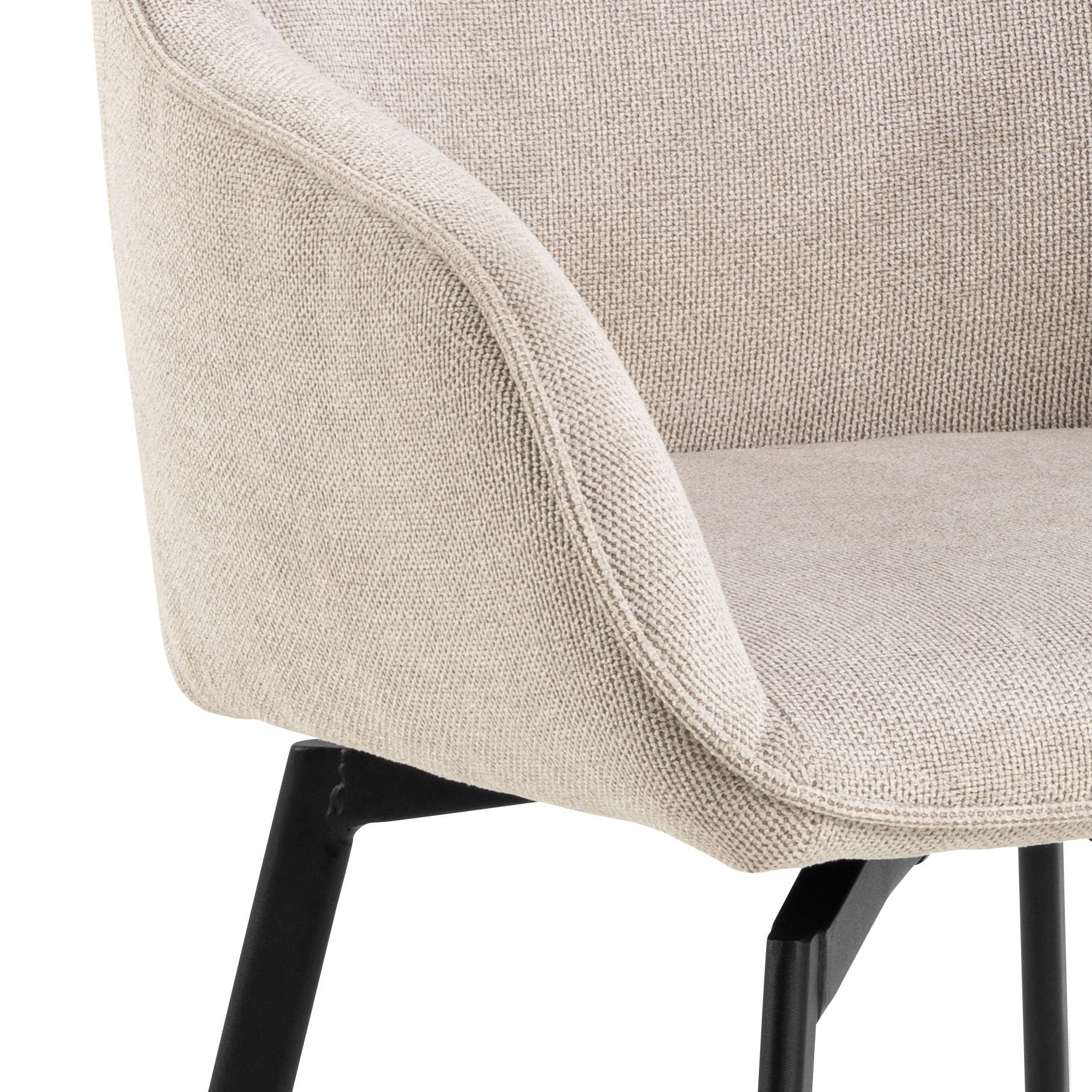 ACTONA GROUP Chaise de salle à manger »Clara, Stuhl, Polsterstuhl, Armlehnenstuhl« () 2 cuisAvec accoudoirs, fonction de retour automatique, rotation, lot de 2