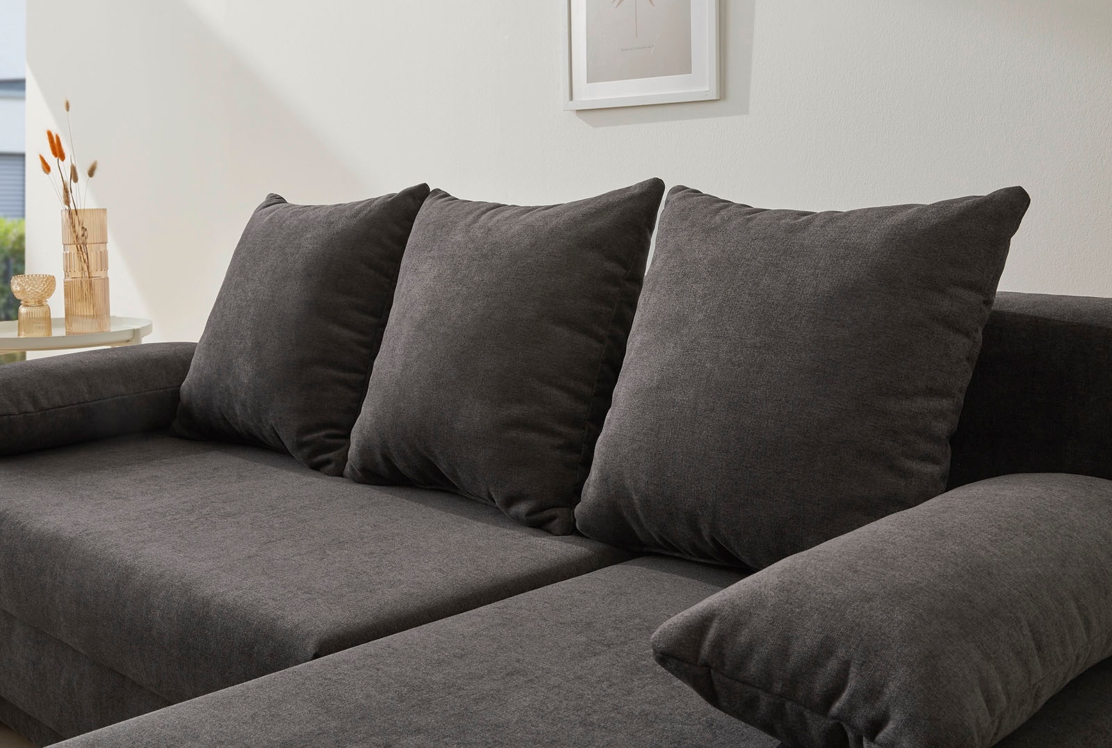 Jockenhöfer Gruppe Ecksofa »Starlight L-Form, B: 191 cm« mit Schlaffunktion, Bettkasten & Licht, Unser Dauertiefpreis