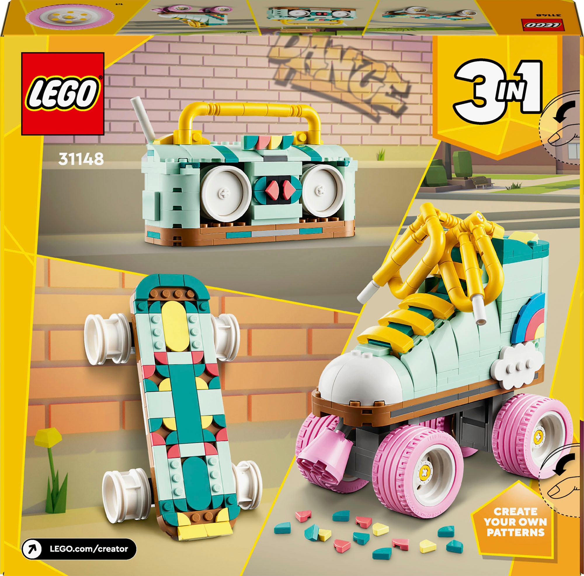 LEGO® Pions de construction »Rollschuh (31148), LEGO Creator 3in1« Made in Europe