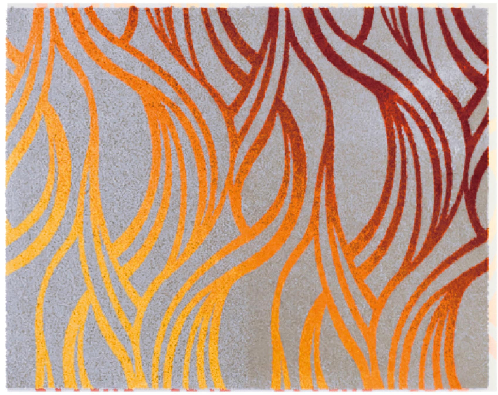 Grund Badematte »Mayra« Höhe 20 mm rutschhemmend beschichtet fussbodenheizungsgeeignet Frisches Wellenmuster in lebendigen Farben , 5 Jahre Garantie