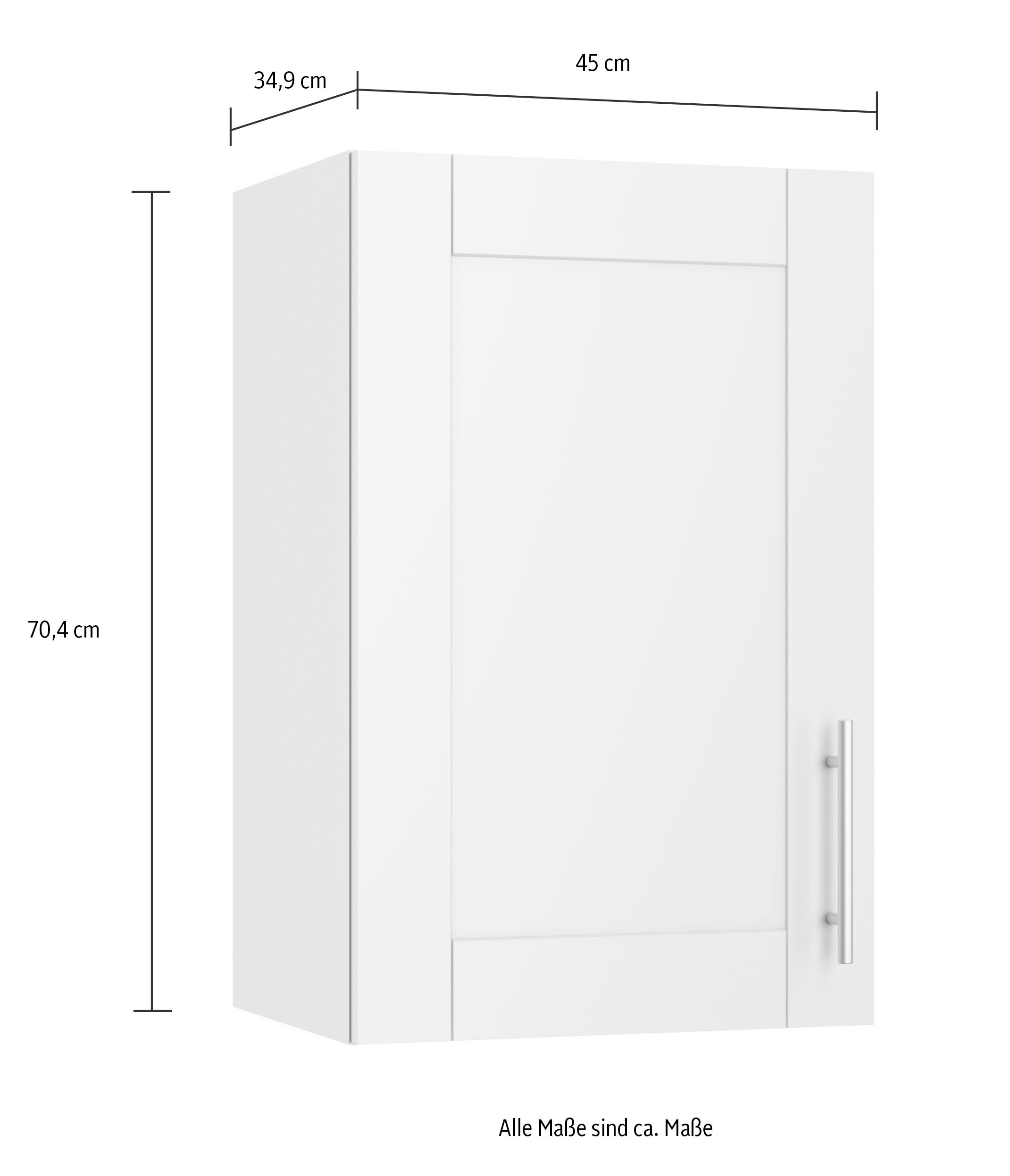 KOCHSTATION Armoire suspendue »KS-Ahus« Breite 45 cm