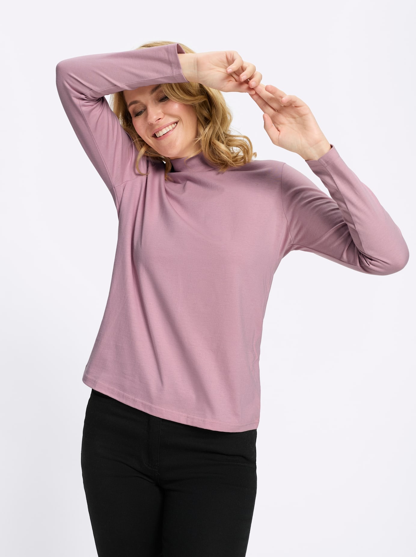 Classic Basics T-shirt à col montant »Stehkragen-Shirt« 1
