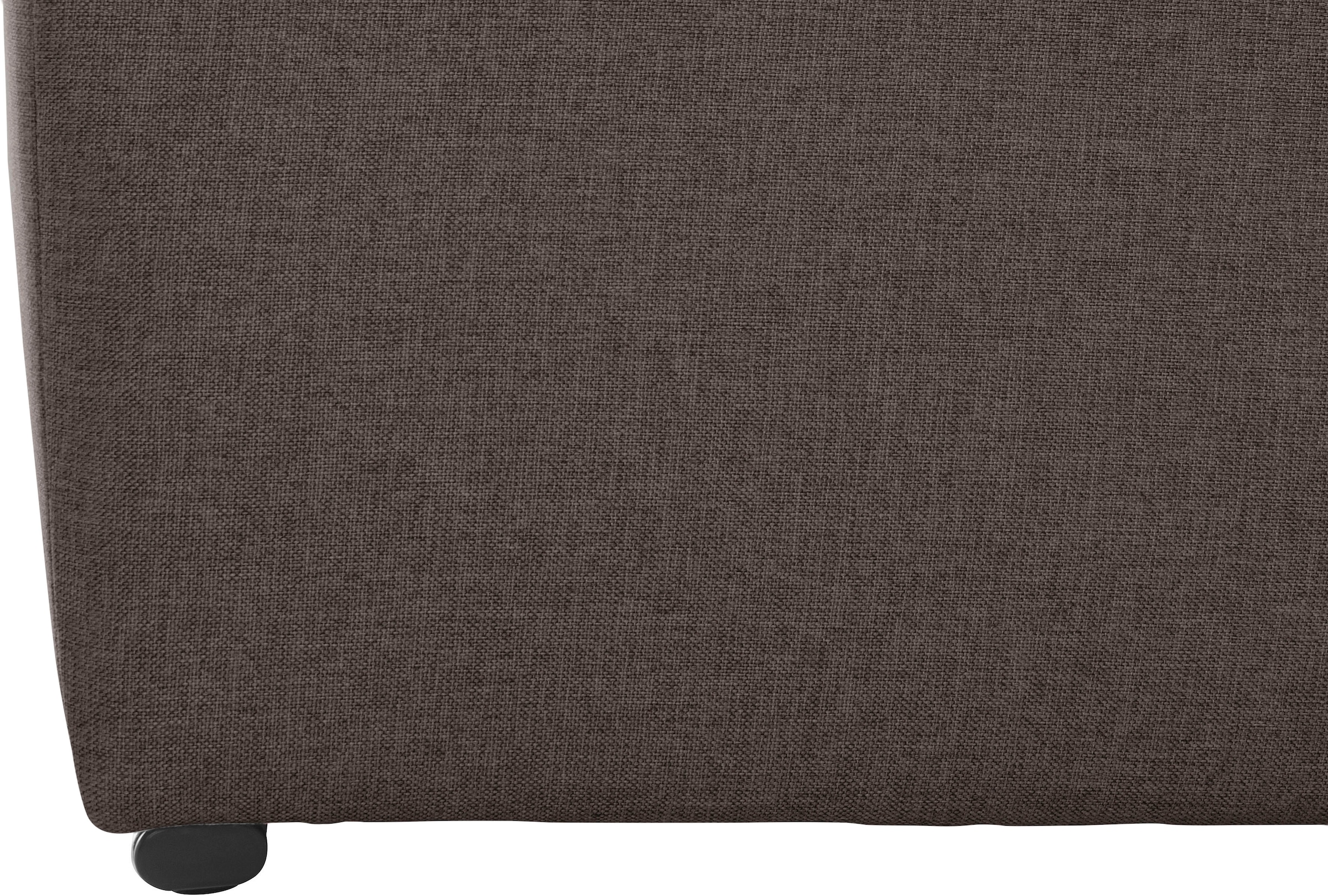 DOMO collection Canapé d'angle »Lagoa, moderne Sitzheftung, bequem und komfortabel, L-Form« wahlweise mit Bettfunktion, frei im Raum stellbar, grosse Farbvielfalt