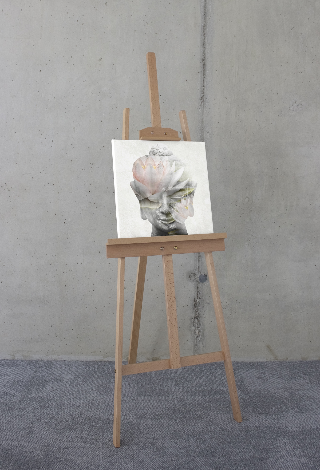 Komar Leinwandbild »Wellness Time - Grösse 40 x 40 cm« Natur 1 Stk. tlg. Keilrahmenbild mi Echtholzrahmen