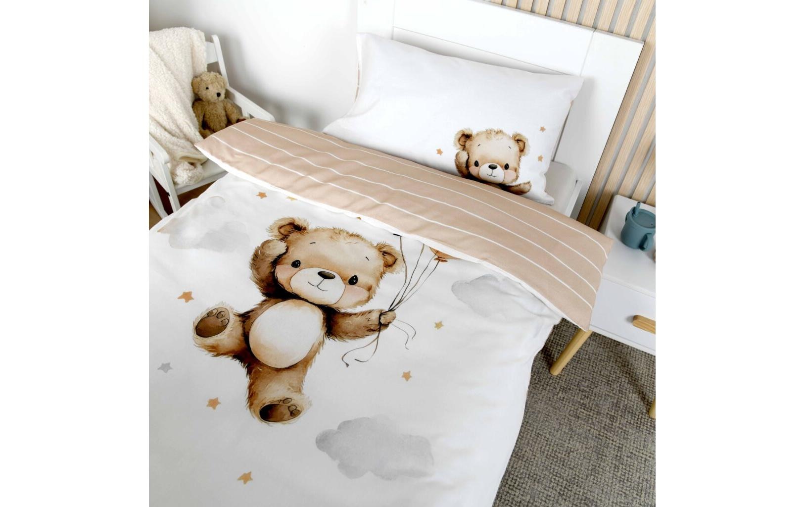 Herding Kinderbettwäsche »Ballon Teddy« 2 Wendebettwäsche