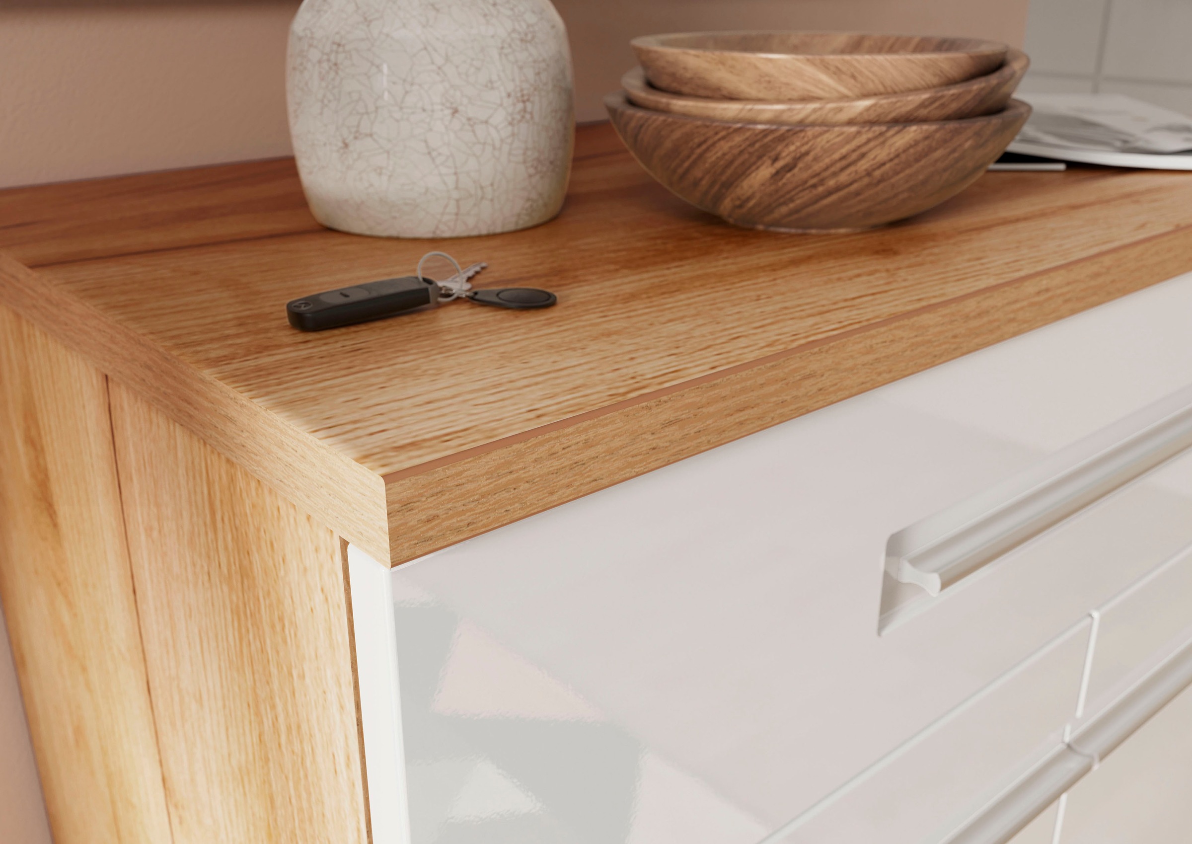 GERMANIA Armoire à chaussures »Aledo« mit Platz für bis zu 15 Paar Schuhe, Fronten in Hochglanz