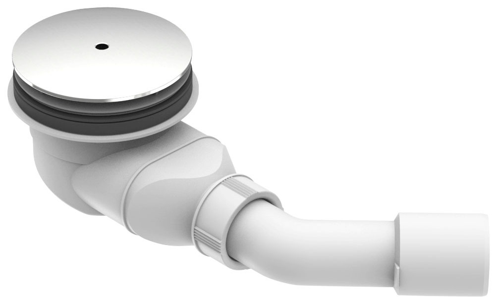 OTTOFOND Receveur de douche Ensemble,  90x90x3 cm, avec support de bac, garniture de vidange et bande d'étanchéité