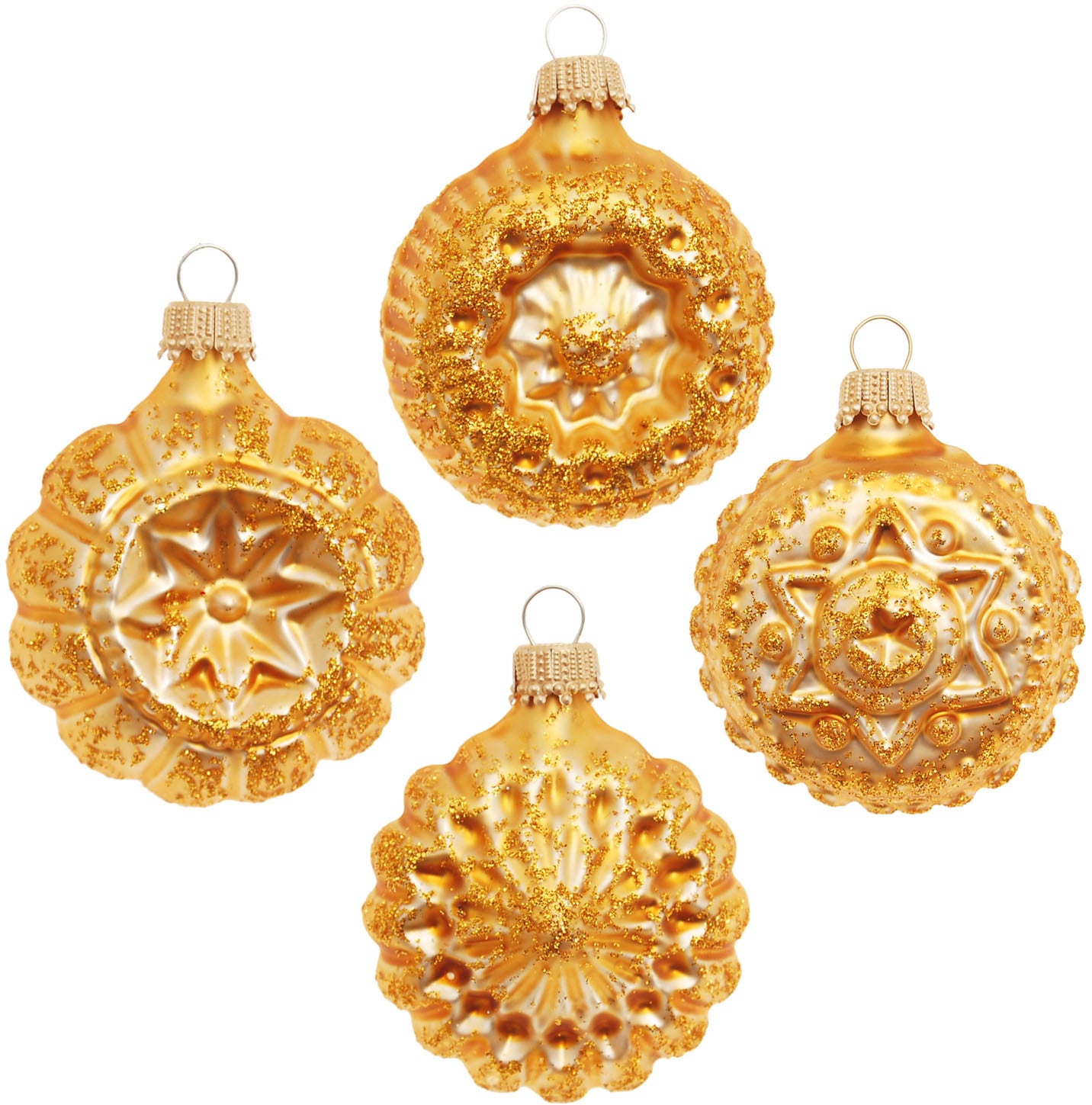 Krebs Glas Lauscha Décorations pour l'arbre de Noël »Glaskugelformen, Breite ca. 5 cm« décoration de Noël, boules de Noël en verre, boule de sapin de Noël