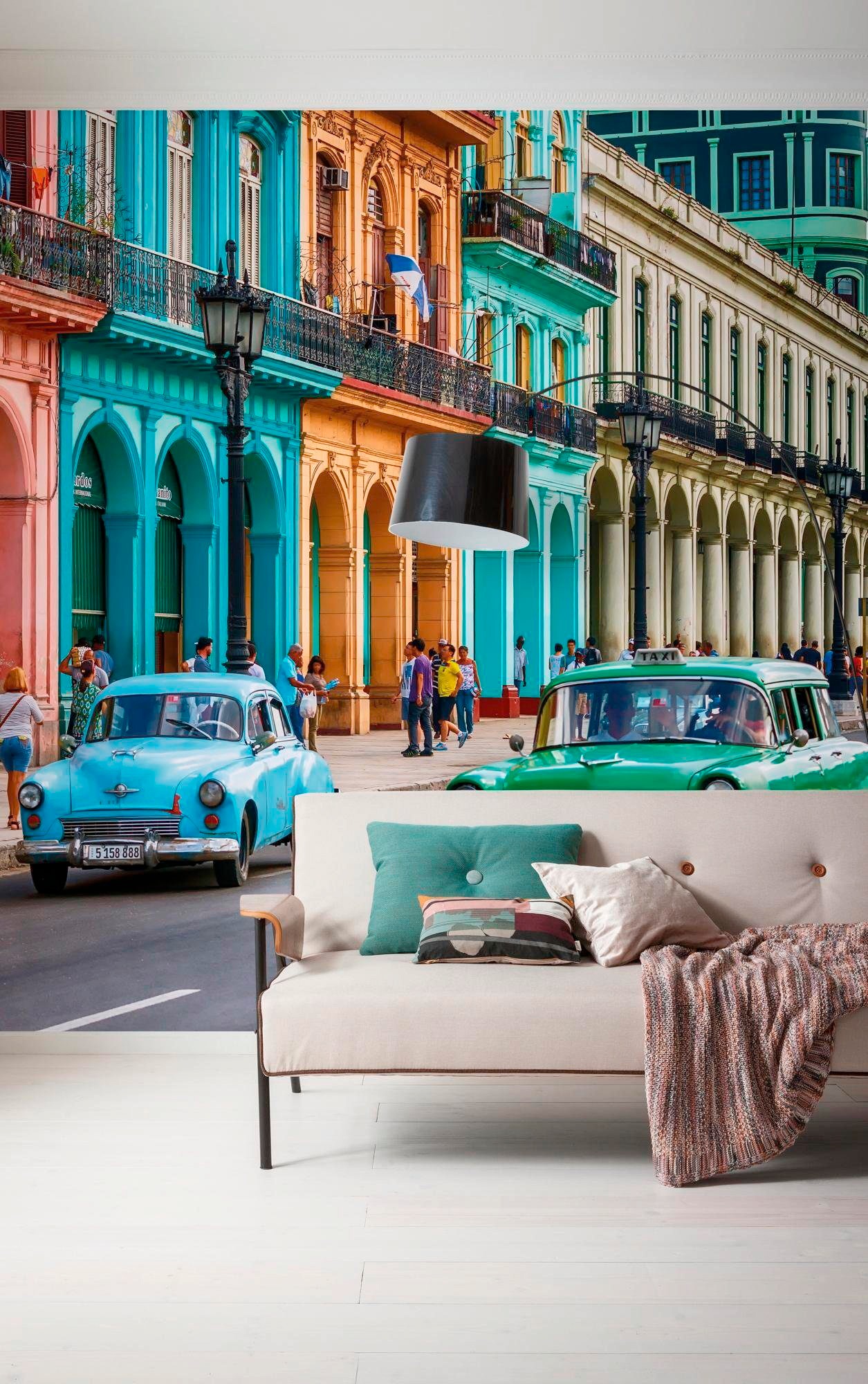 Komar Vliestapete »Digitaldruck Vlies -  Cuba - Grösse 300 x 250 cm« bedruckt glatt Wohnzimmer, Schlafzimmer