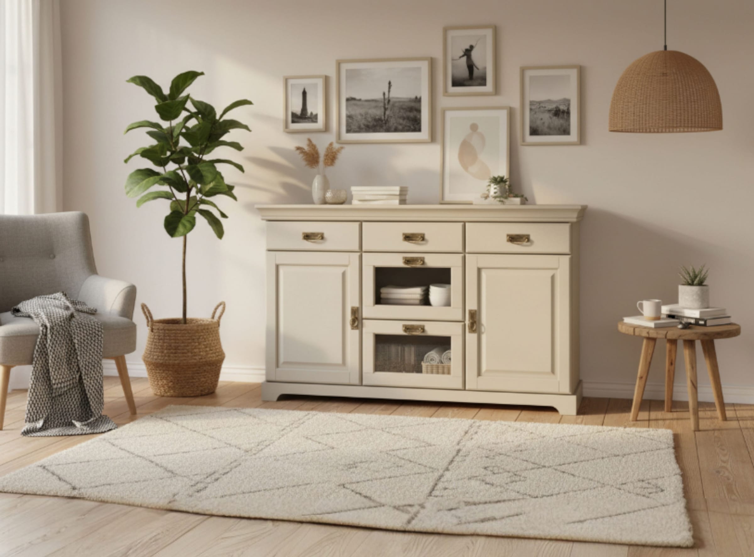 Home affaire Sideboard »Rügen« Kommode aus massiver Kiefer, FSC®, Breite 145 oder 180 cm