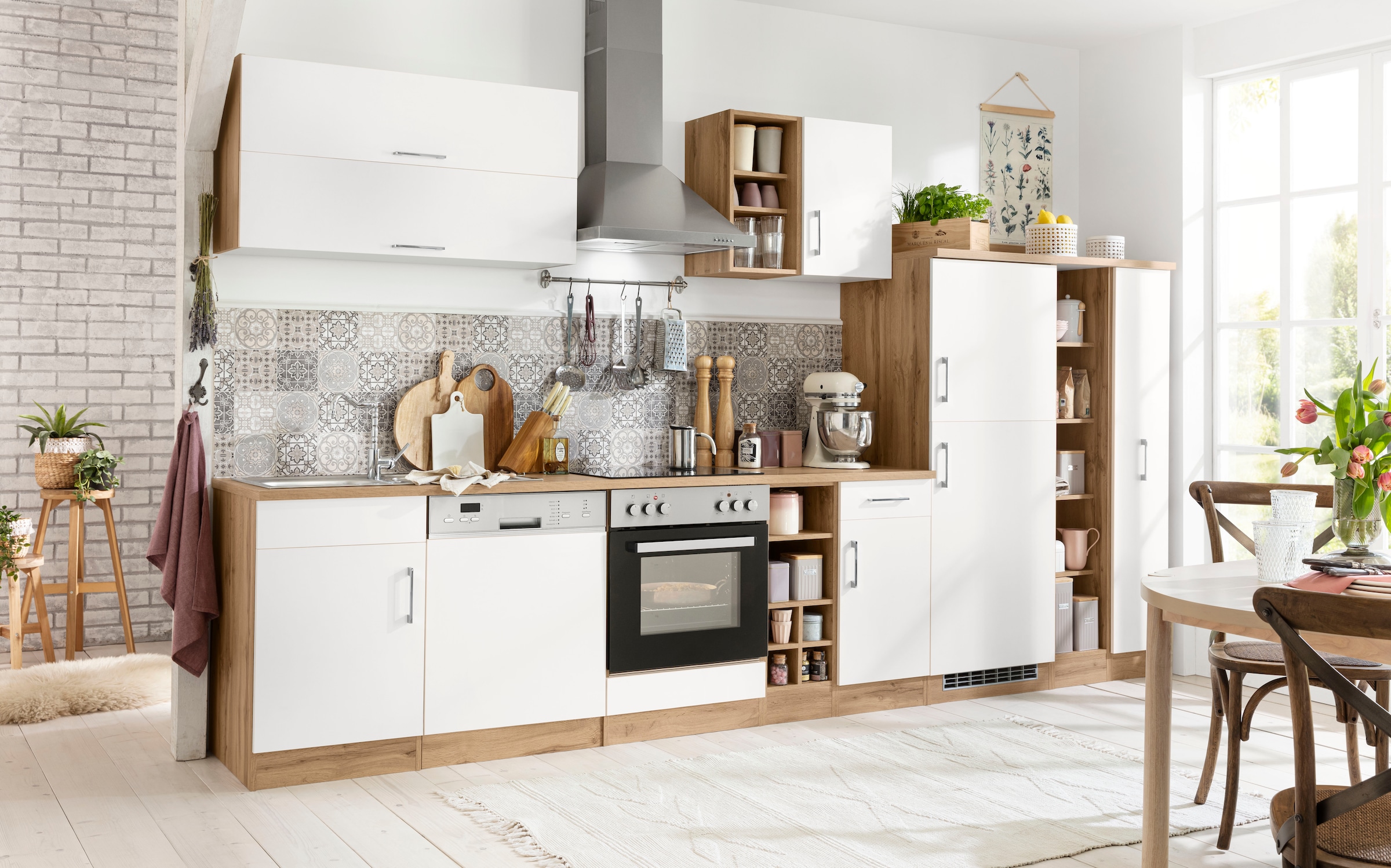 KOCHSTATION Armoire réfrigérée encastrable »KS-Colmar« 60 cm de large, 165 cm de haut, adapté pour réfrigérateur encastrable niche 88 cm