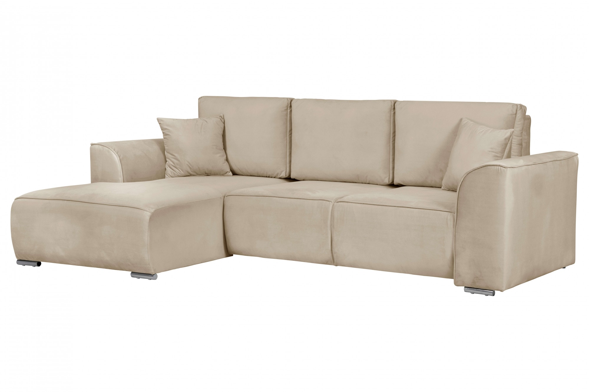 GOODproduct Ecksofa »BEATRICE optionale Schlafsofa mit Bettkasten, B/T/H: 265/170/86 cm« L-Form, wahlweise auch mit Bettfunktion und Bettkasten