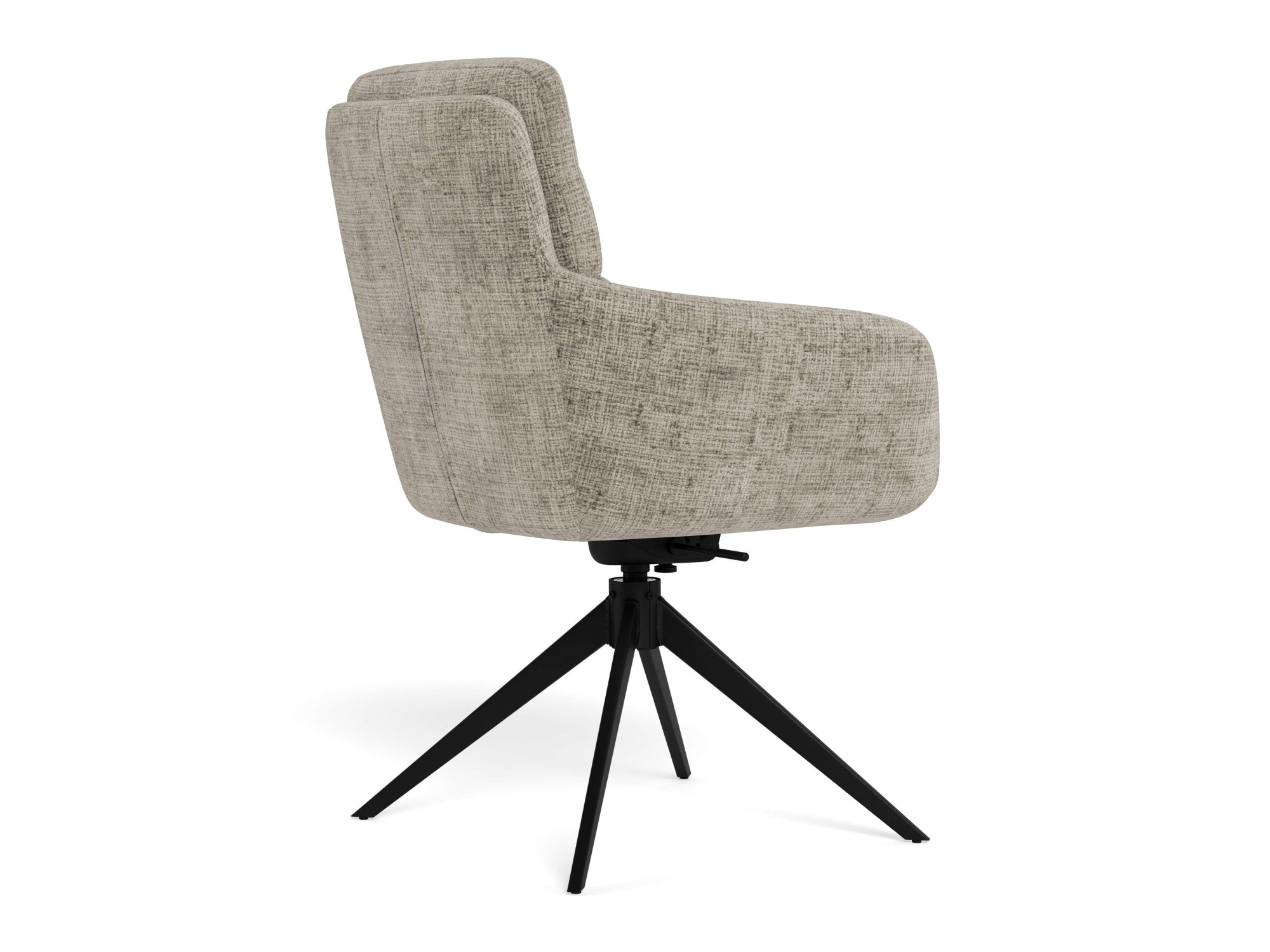 ACTONA GROUP Chaise de salle à manger »Roger, Polsterstuhl, Stuhl, 2er-Set« (Ensemble) 2 cuistissu gris, accoudoirs, rembourrage, fonction pivotante et basculante, FSC™