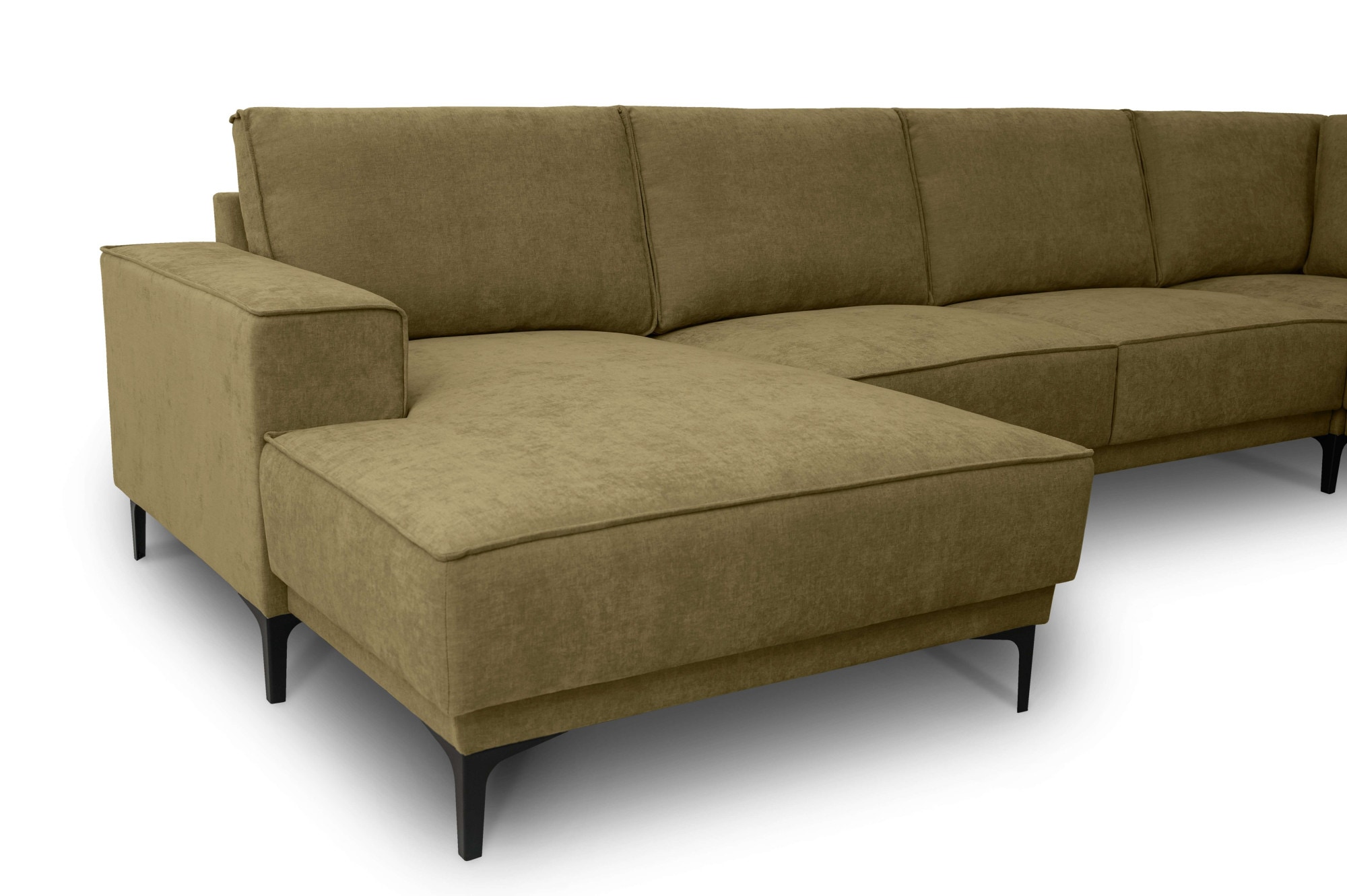 GOODproduct Wohnlandschaft »OLAND U-Form, XXL, B: 342 cm, Skandi-Design« Skandi-Design in Struktur, Flachgewebe, Luxus-Microfaser, Boucle