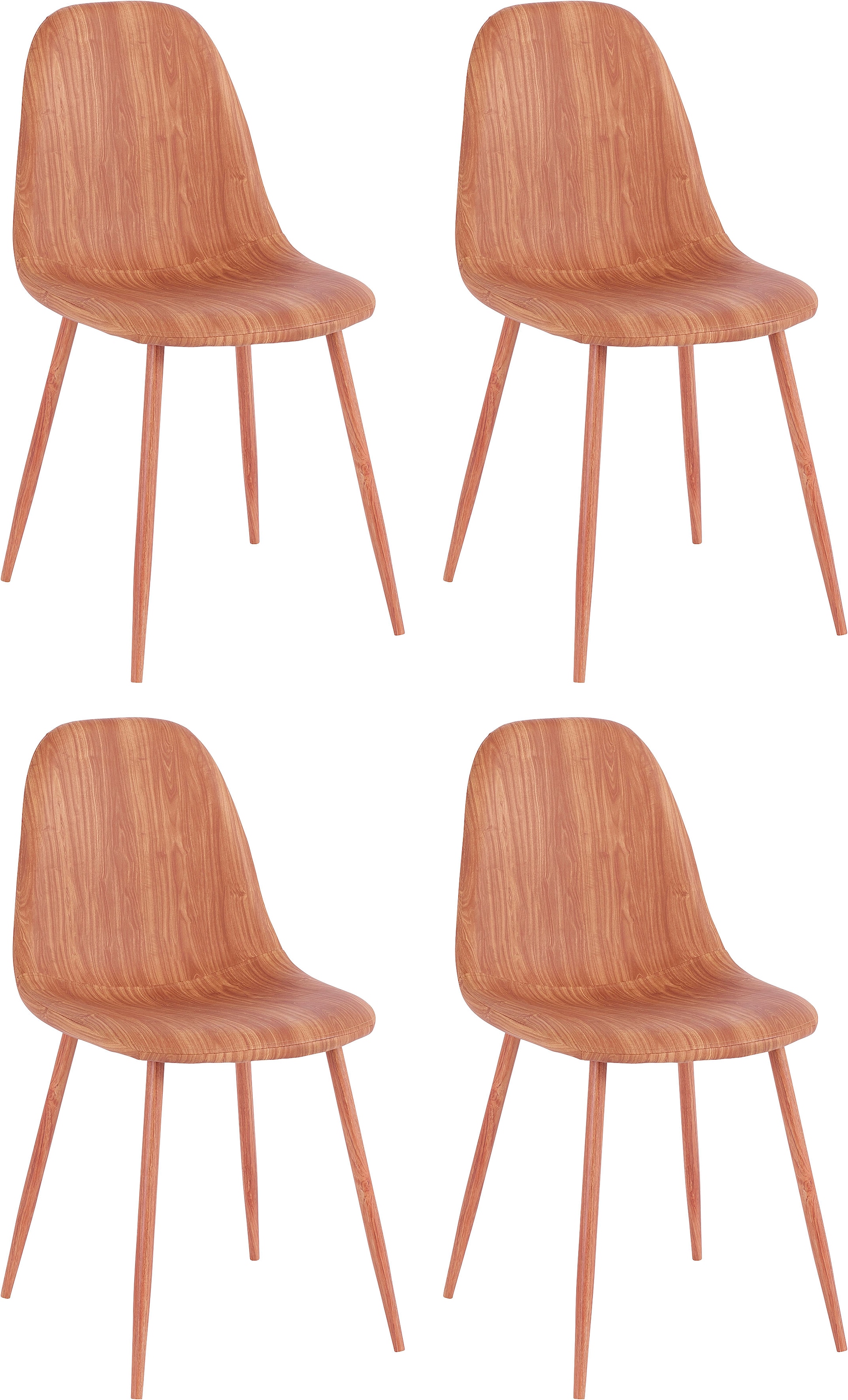 GOODproduct Esszimmerstuhl »Blackburn« () aus Kunstleder und Metallbeinen, in 2 Farbvarianten, Sitzhöhe 49 cm