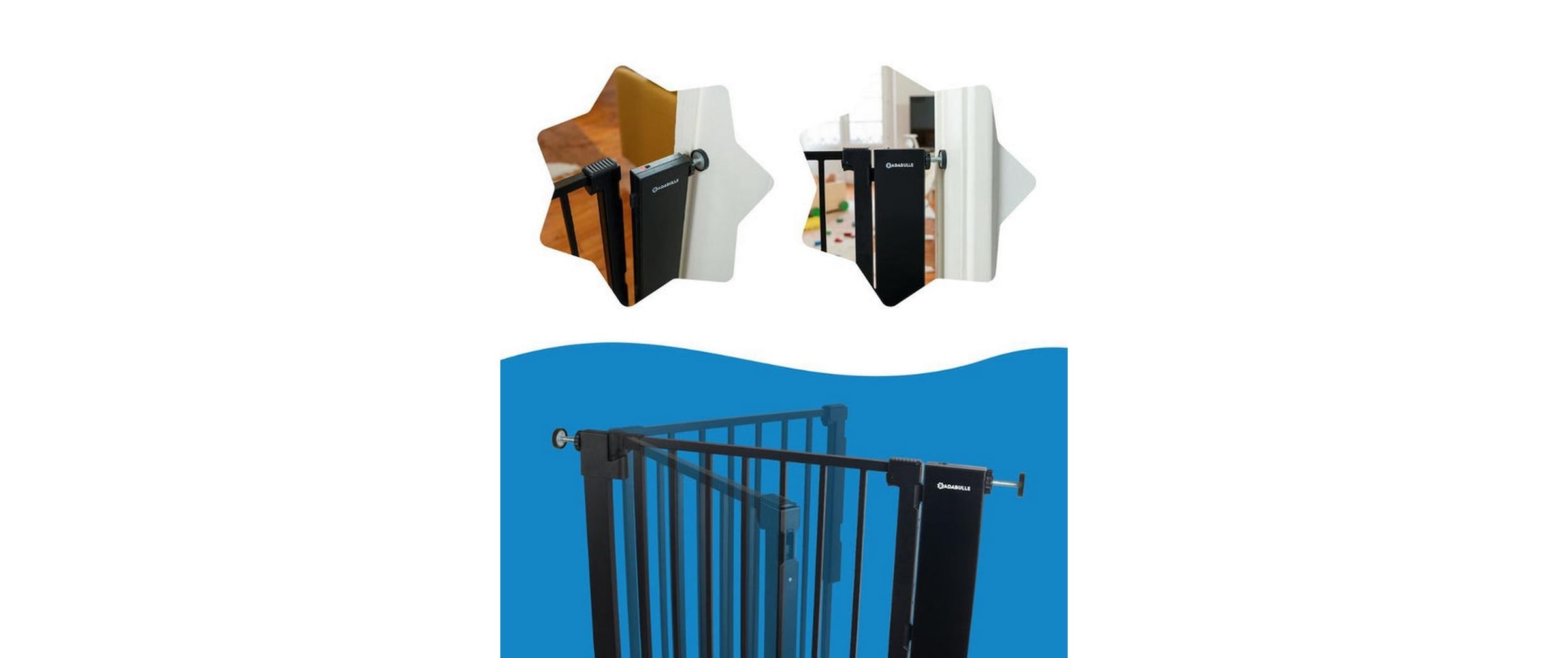 badabulle Türschutzgitter »Safe & Pass Metall 75-81.5 cm«
