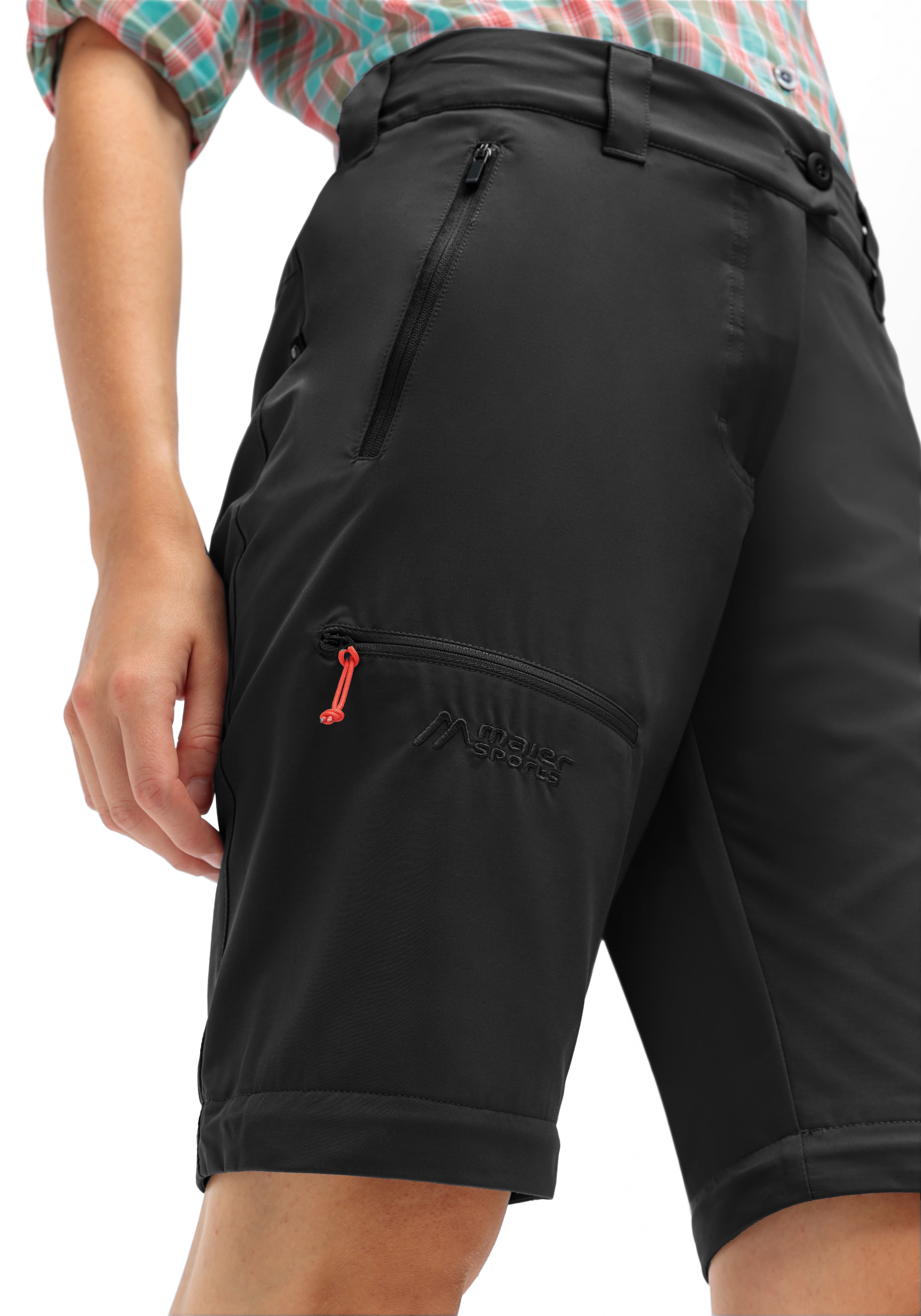 Maier Sports Outdoorhose »Nata Zip Loop«  Damen Wanderhose, Zip-Off Funktionshose, 3 Taschen, Regular Fit