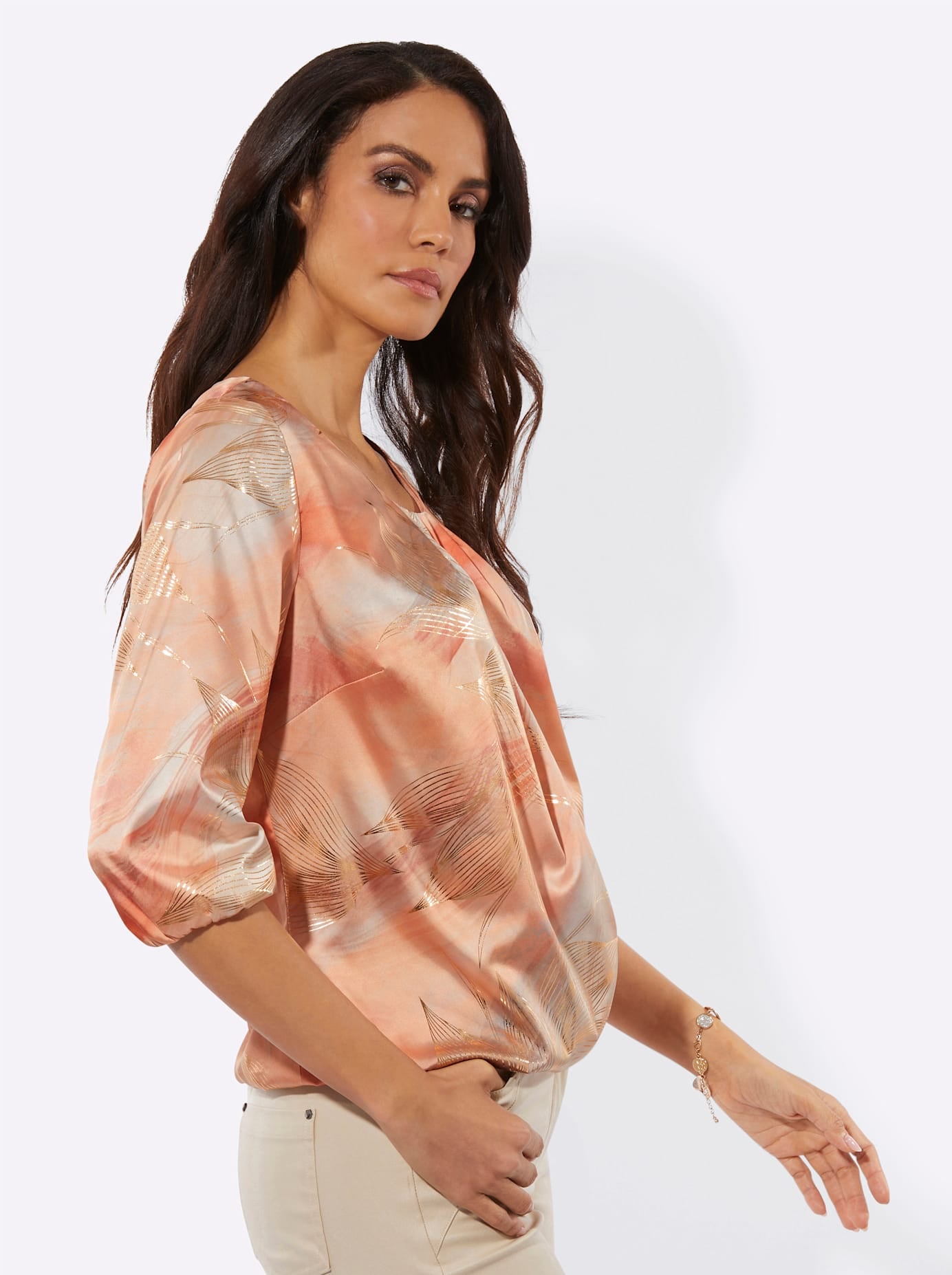 creation L Satinbluse